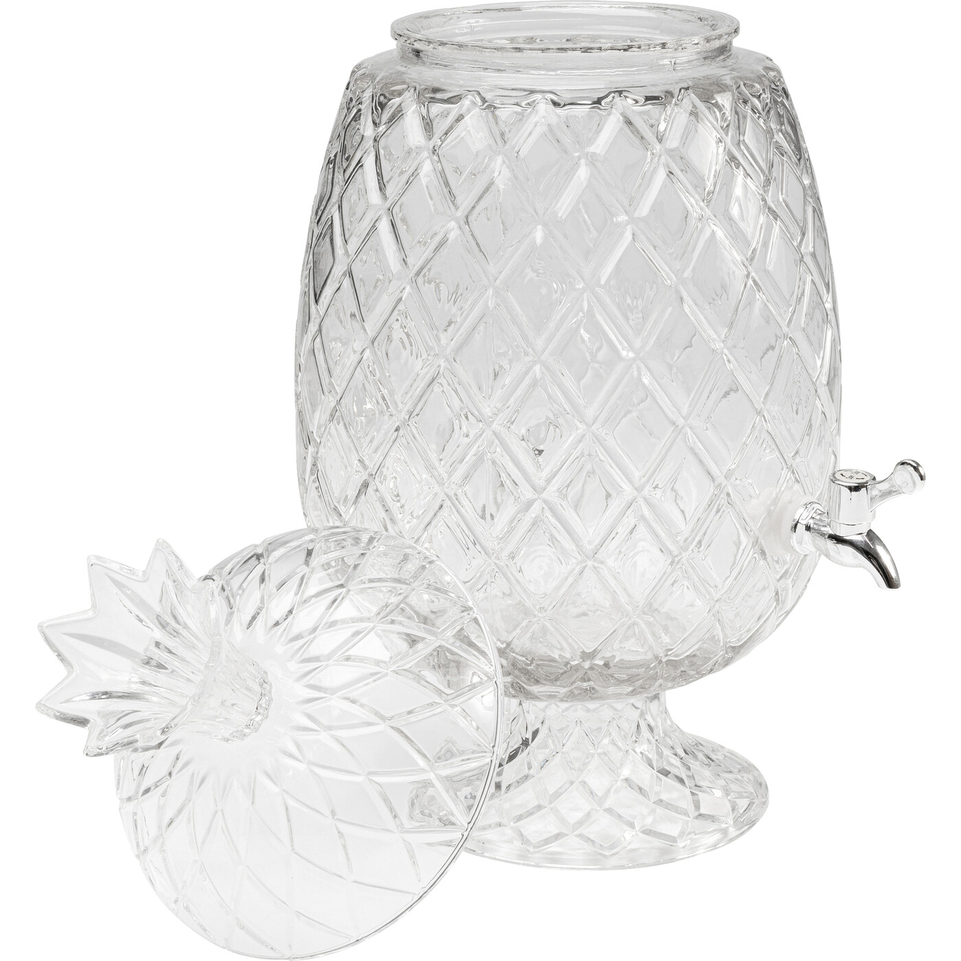 Диспенсер для напитков Pineapple Clear «Прозрачный ананас» (2 шт) от KARE Design