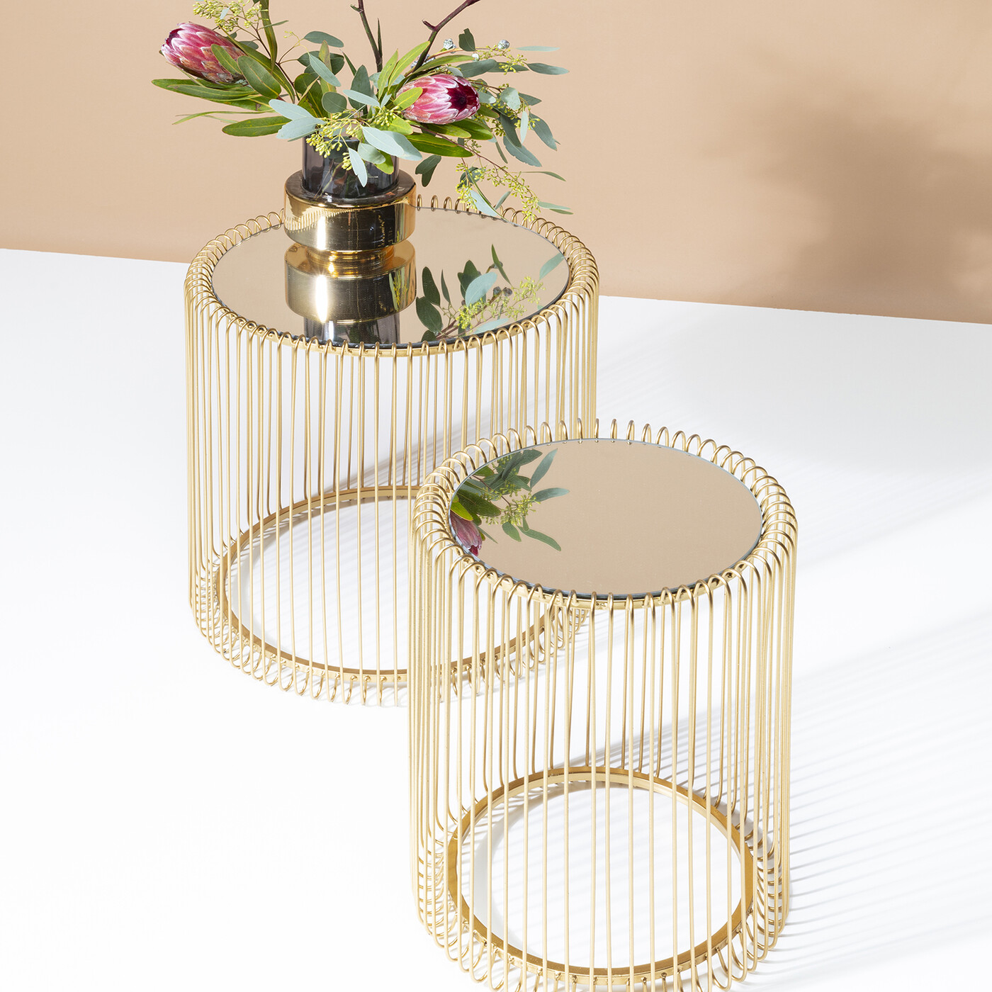 Стол приставной Wire Brass (2 шт) от KARE Design
