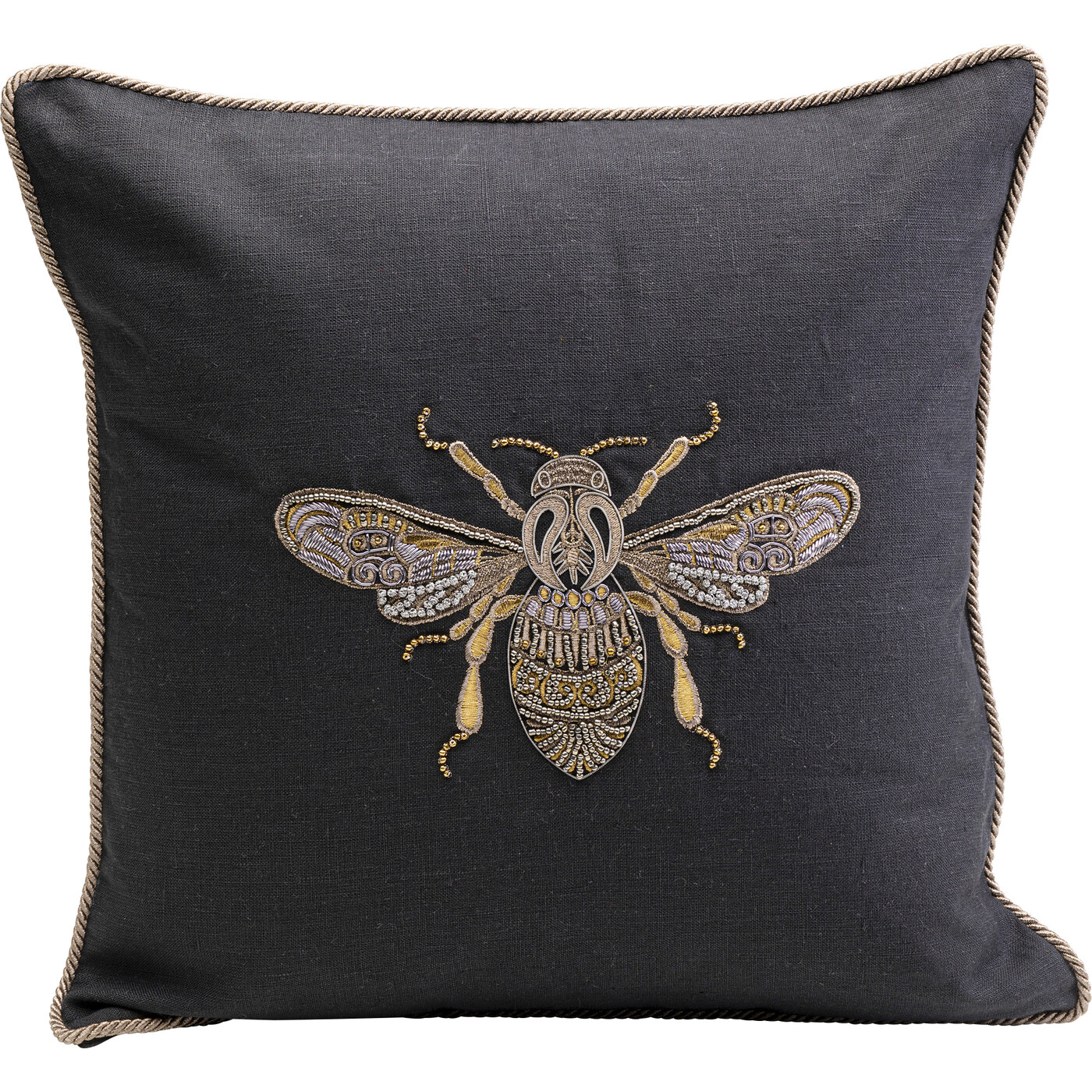 Подушка Glitter Bee «Блестящая пчела» 40x40 см от KARE Design