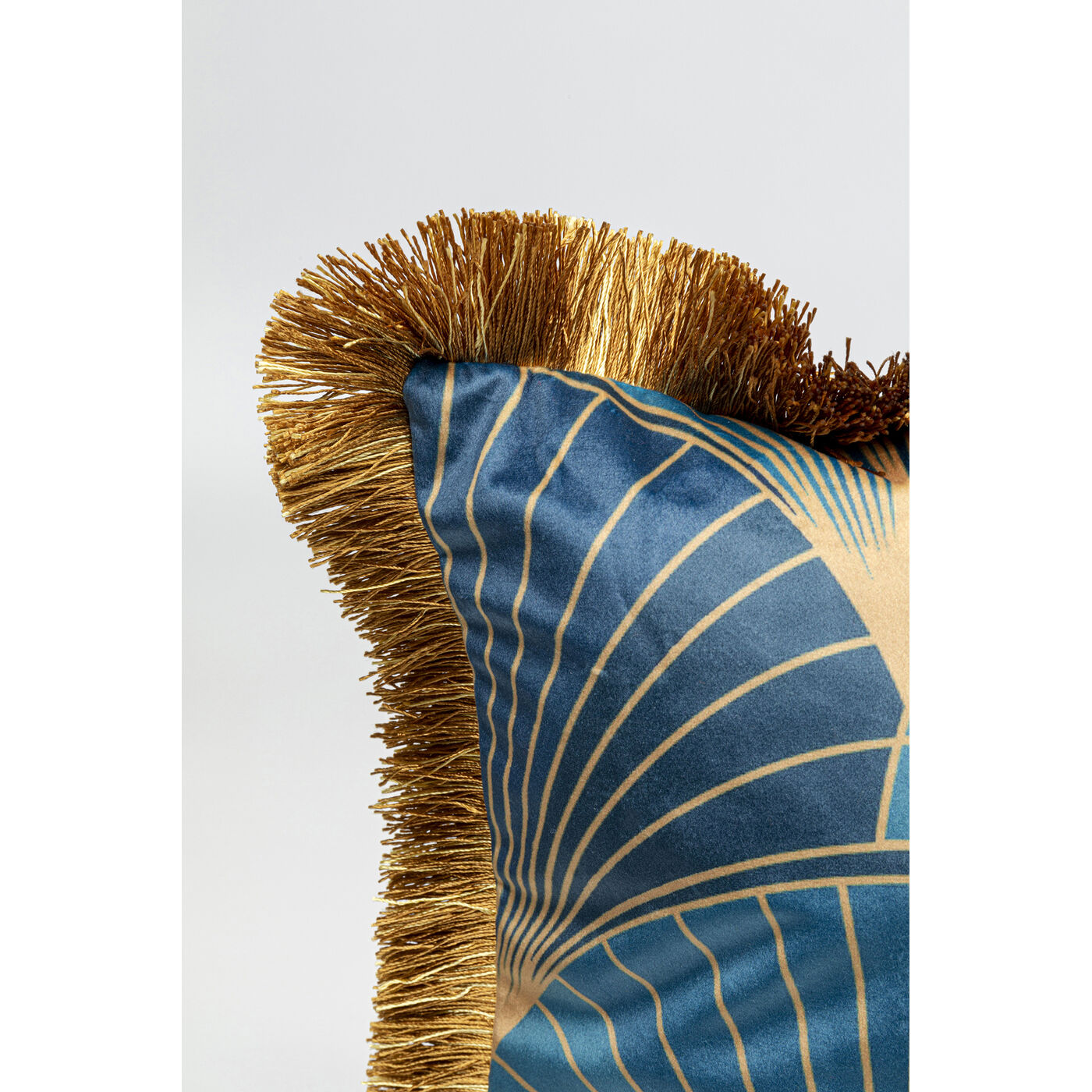 Подушка Leaves Fringe «Листья с бахромой» 45x45 см от KARE Design