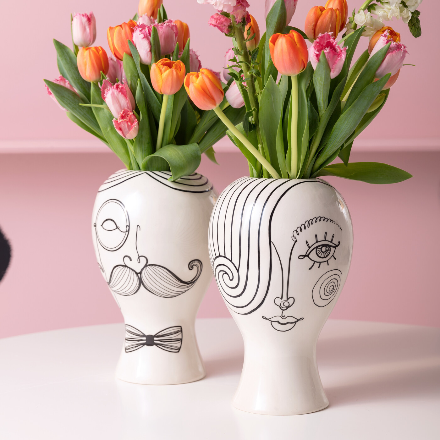 Ваза Drawn Men «Нарисованные мужчины» 30 см от KARE Design