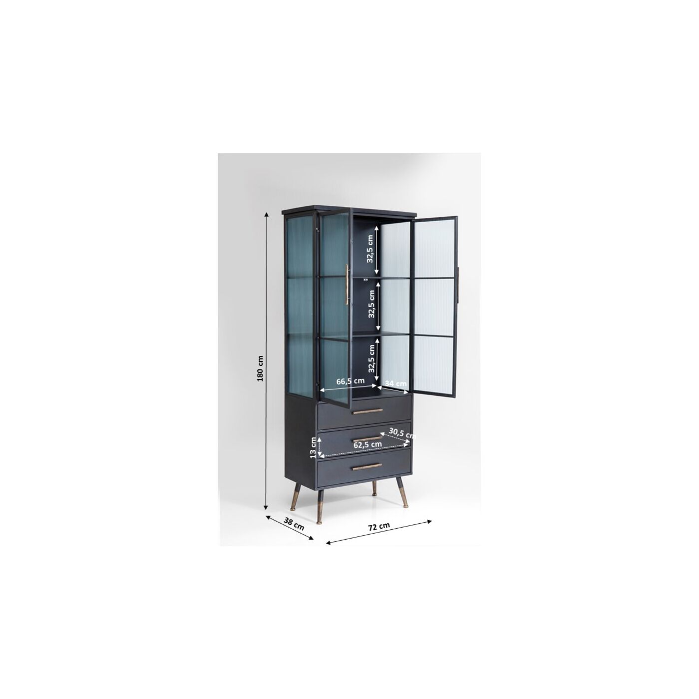 Комод высокий La Gomera 2 двери 3 ящика от KARE Design