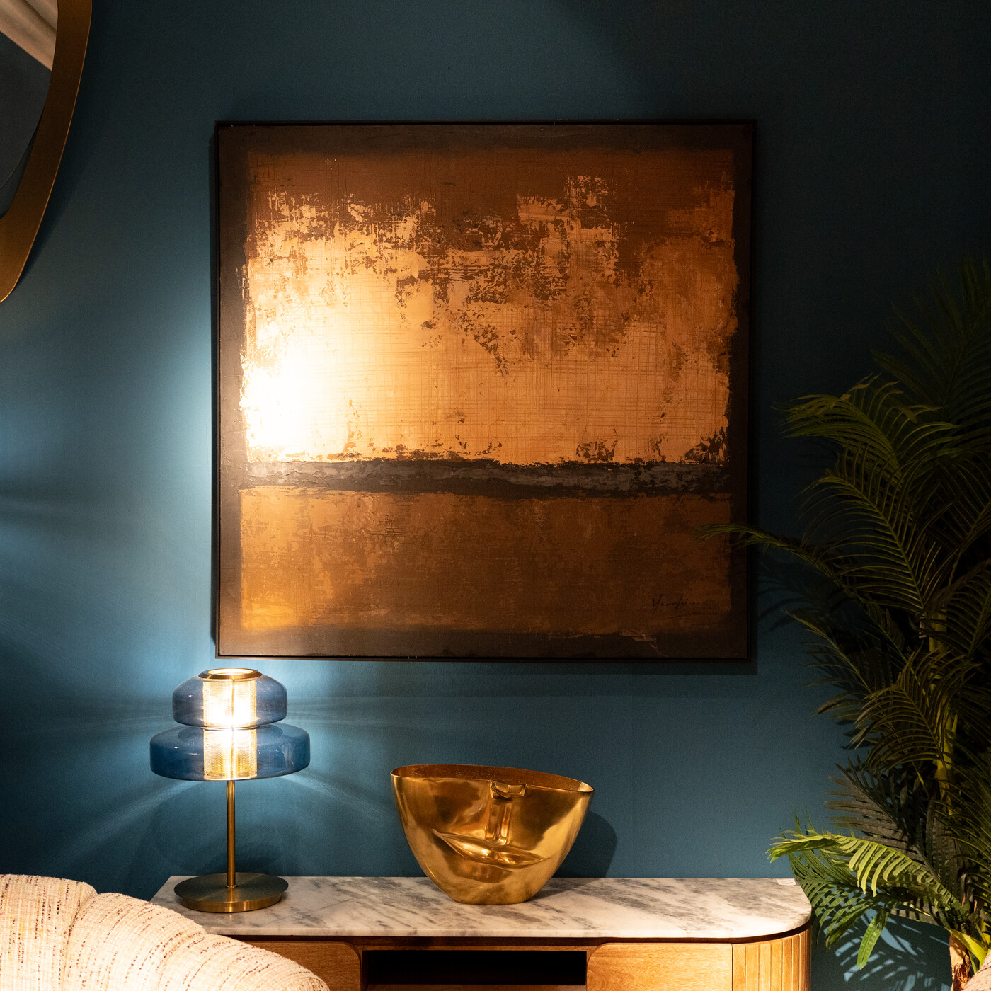 Картина Silence Brown «Тишина» 120x120 см, Коричневый от KARE Design