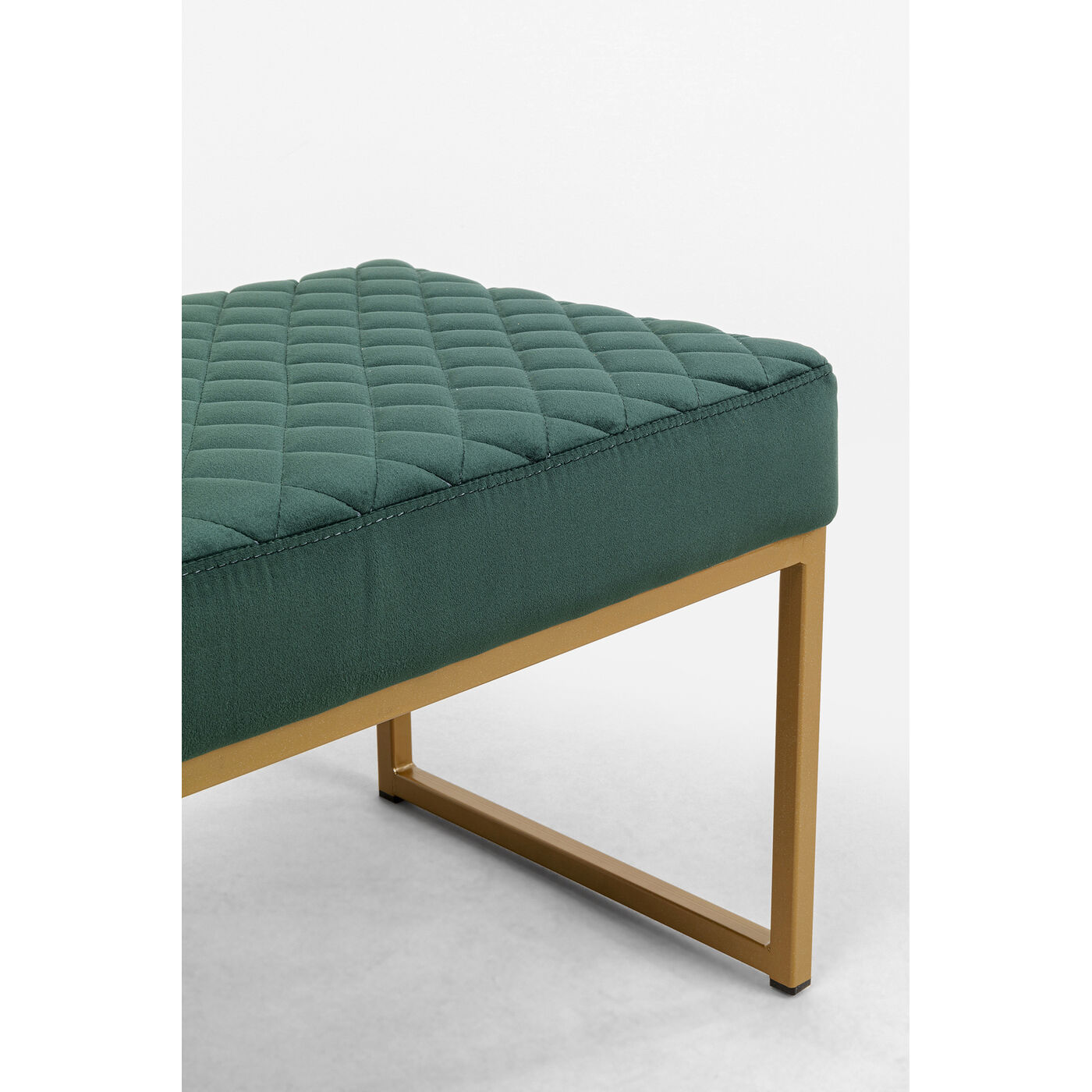 Скамья Smart Dark Green Brass 90x40 см от KARE Design