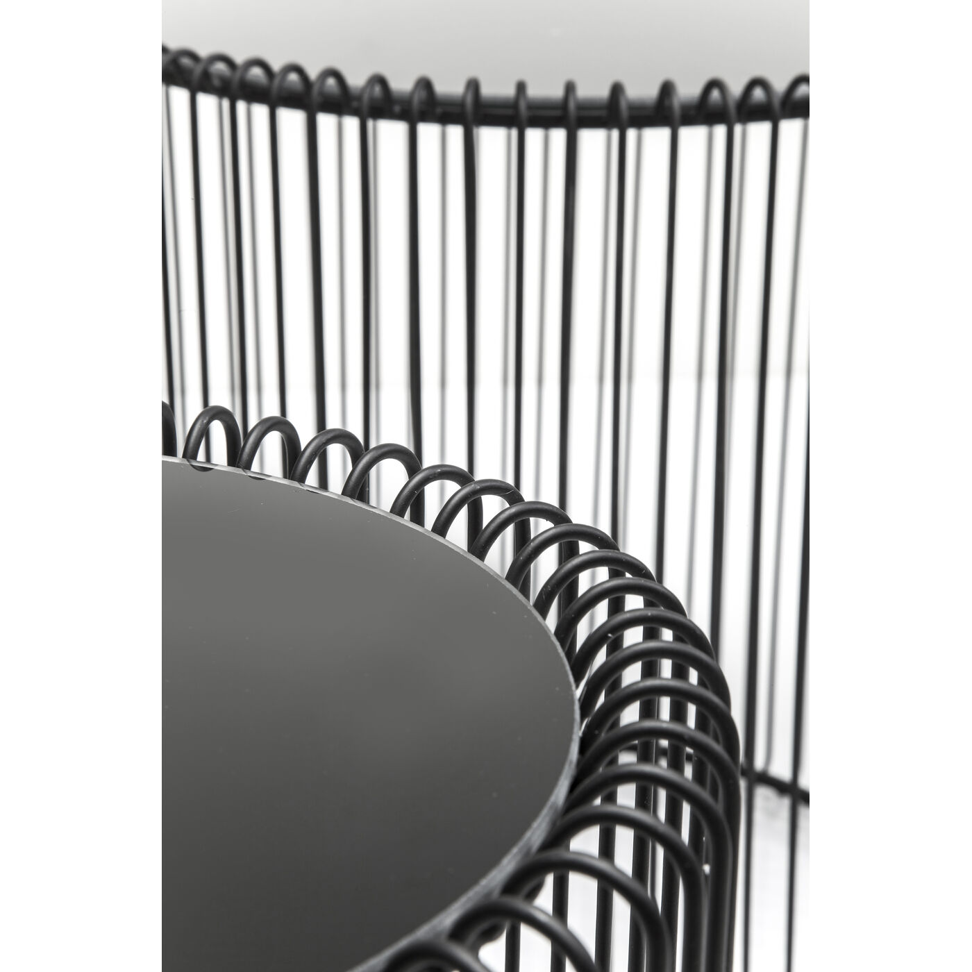 Стол приставной Wire Black Ø44 см (2 шт) от KARE Design
