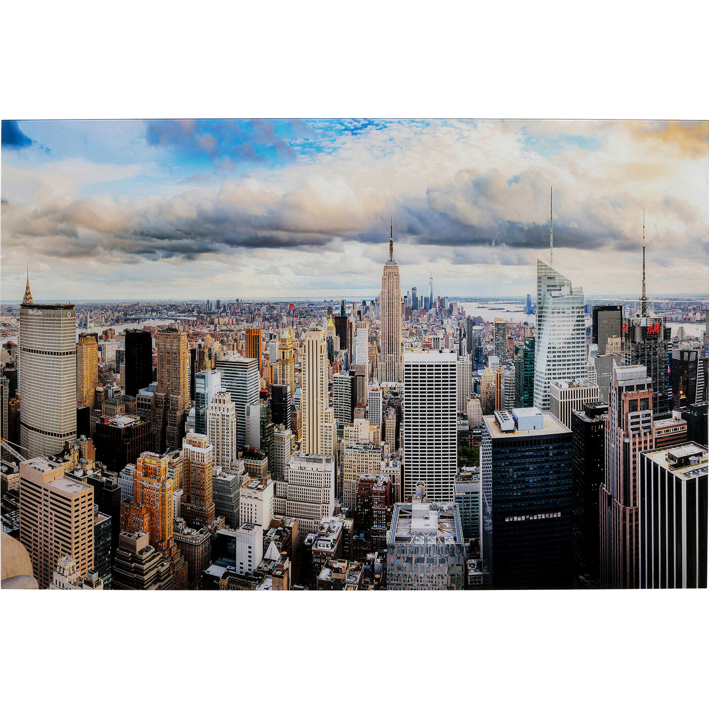 Картина стеклянная City View «Панорама Нью-Йорка» 150x100 см от KARE Design