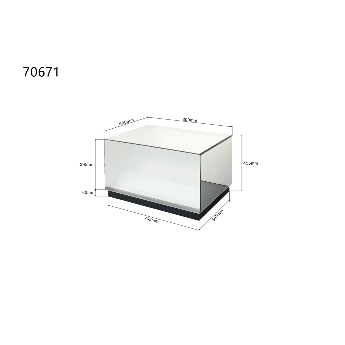 Стол кофейный Luxy Trunk 80x60cm от KARE Design