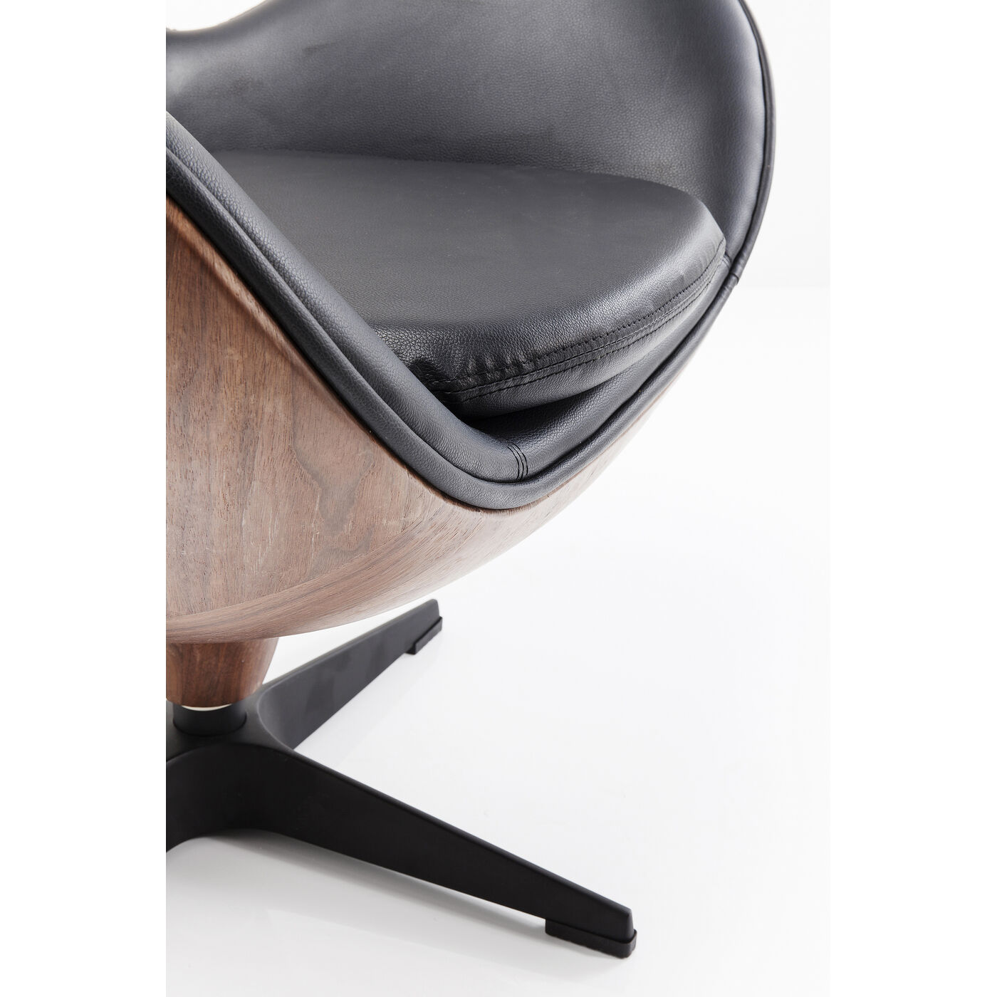 Кресло вращающееся Loung Black Walnut от KARE Design