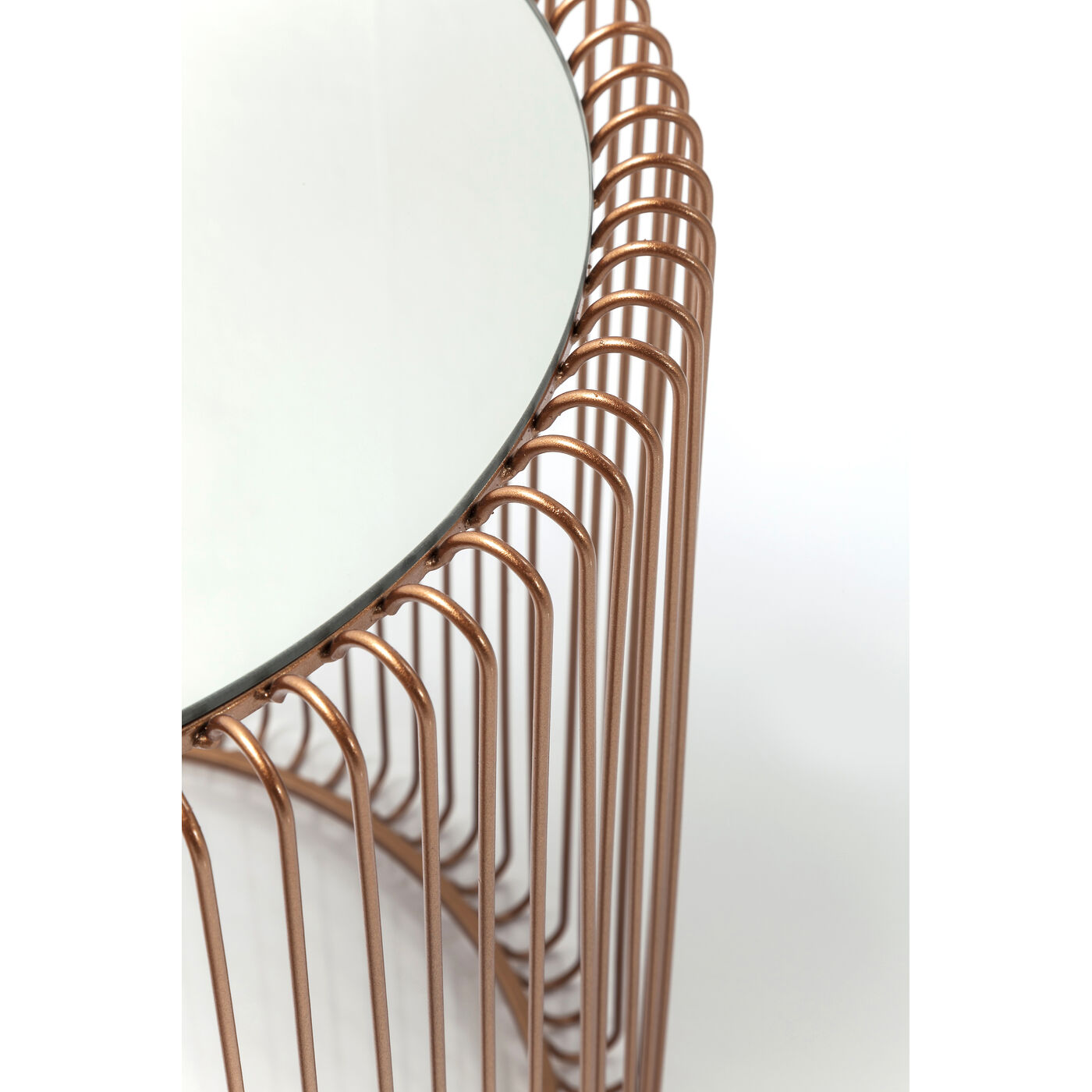 Стол приставной Wire Copper Ø44 см (2 шт) от KARE Design