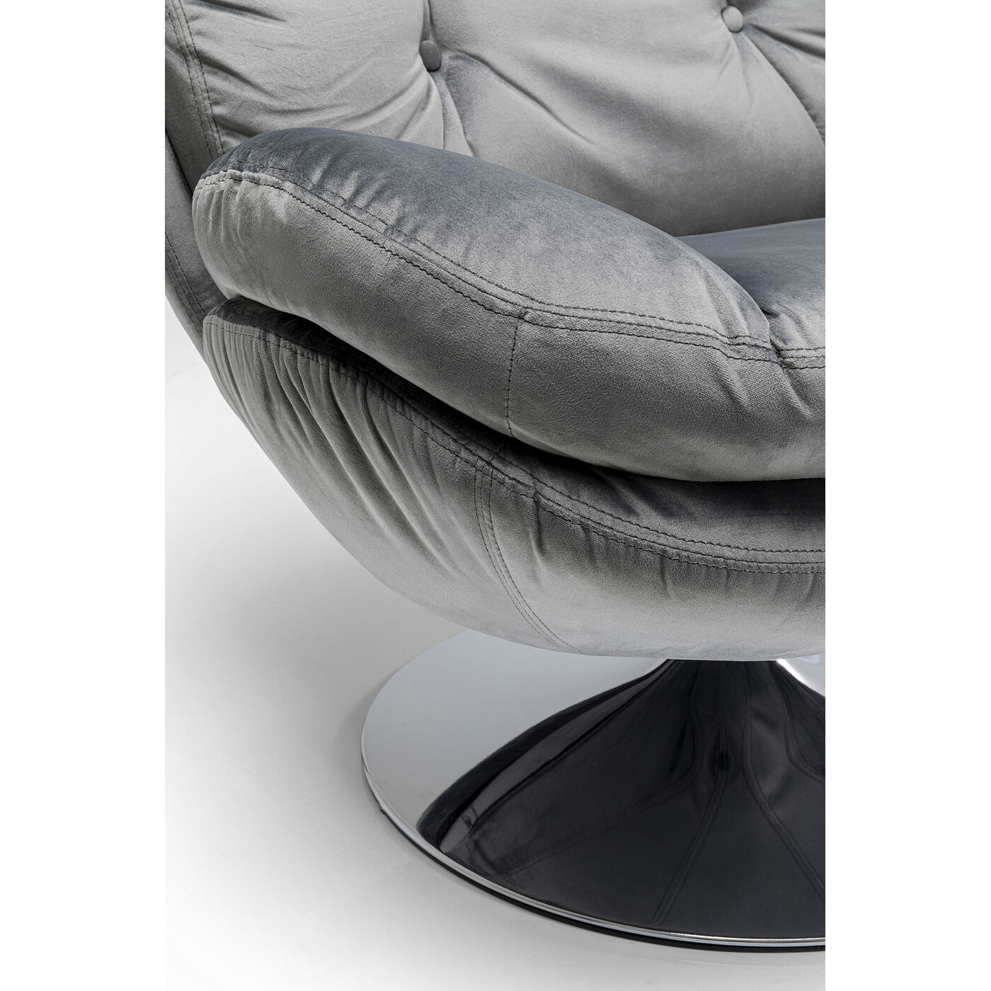 Кресло вращающееся с подлокотниками Cosy Grey от KARE Design