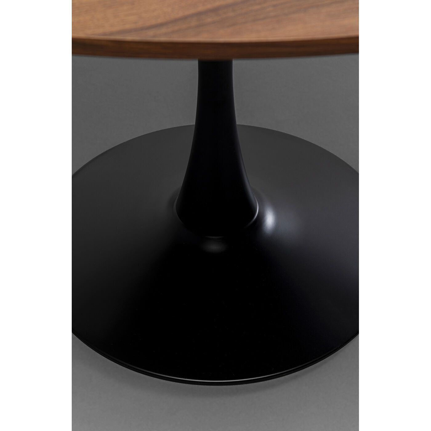Стол Schickeria Walnut Print Black Ø110 см от KARE Design