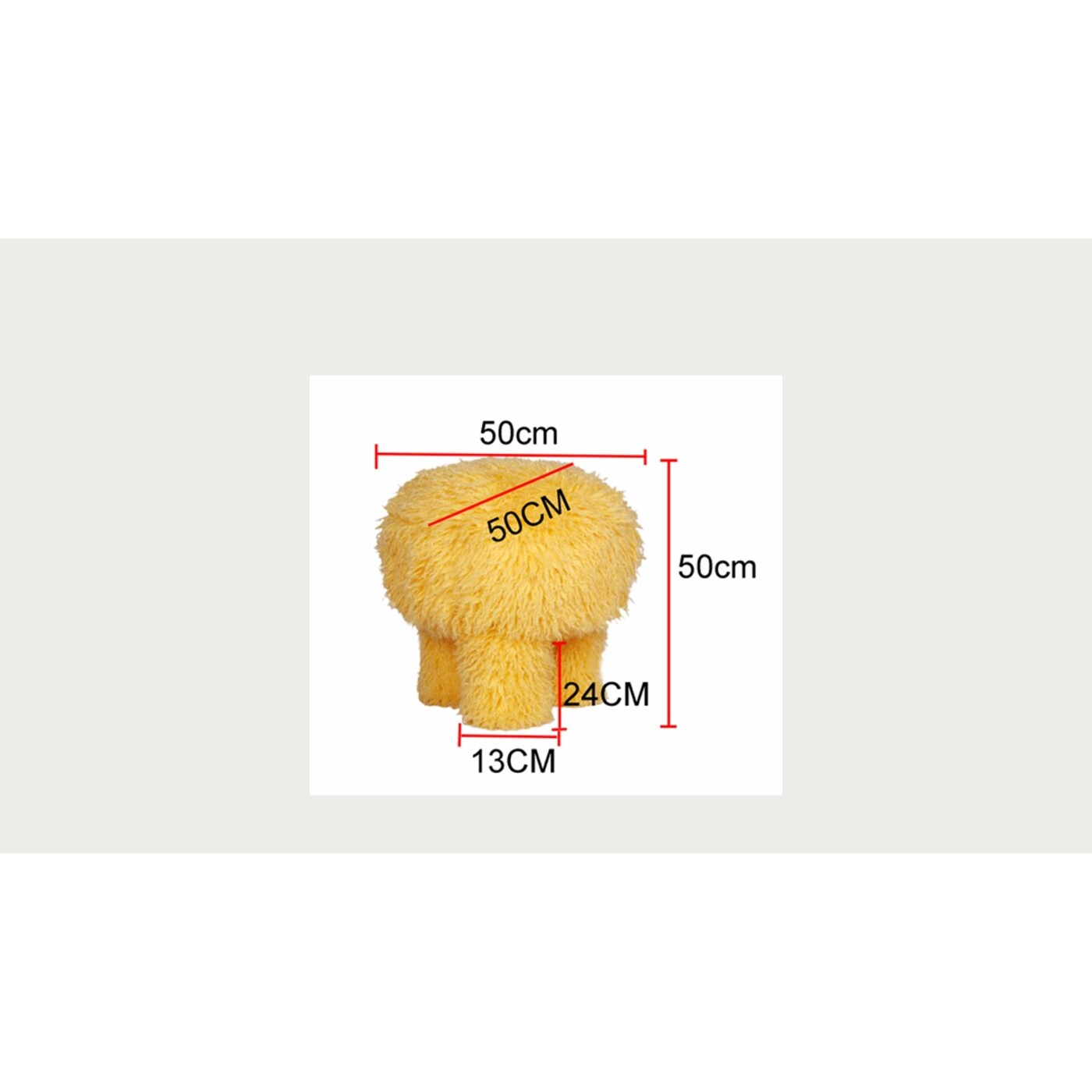 Пуф Plushy Yellow от KARE Design