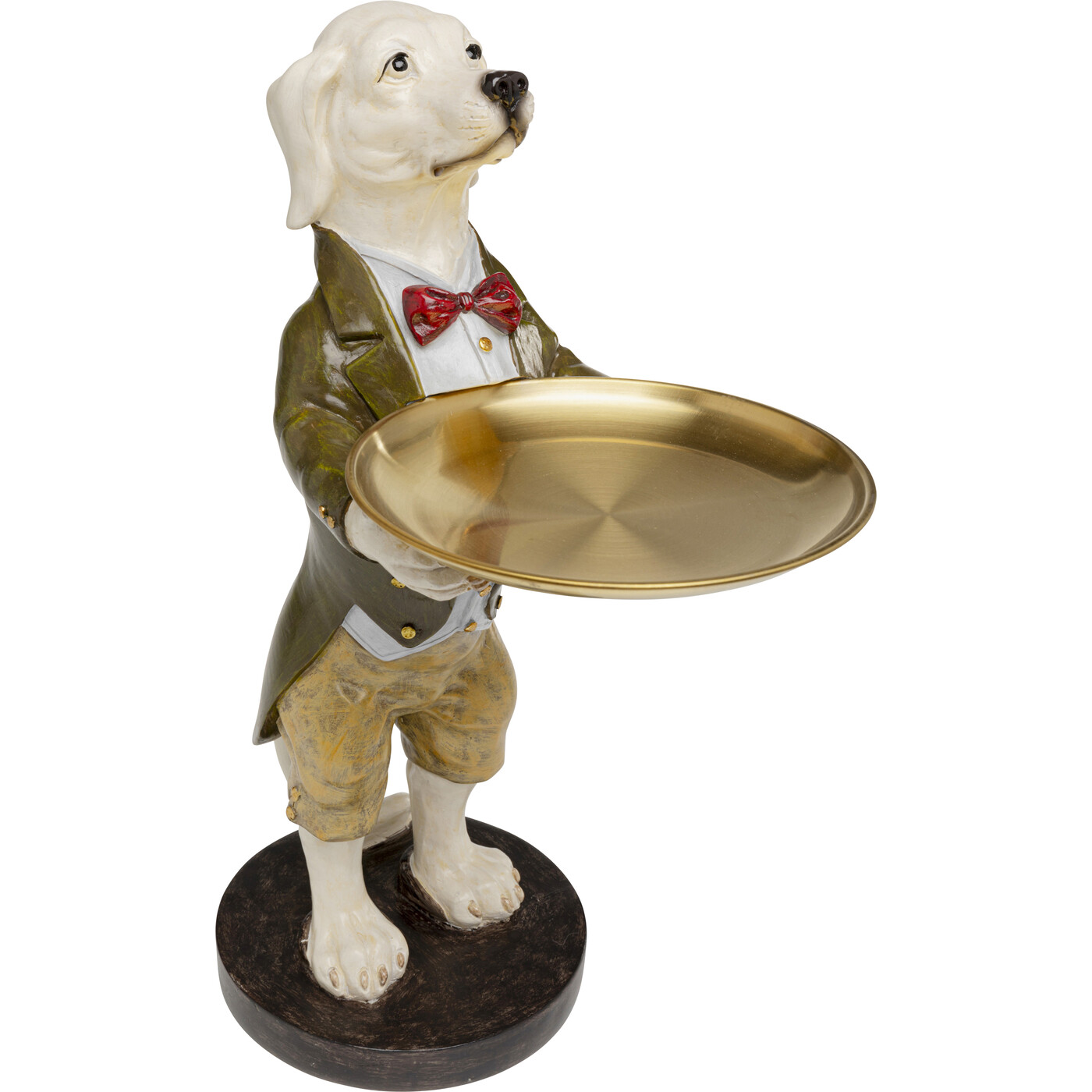 Фигура декоративная Gentleman Dog Tray «Пёс-джентльмен с подносом» 43 см от KARE Design