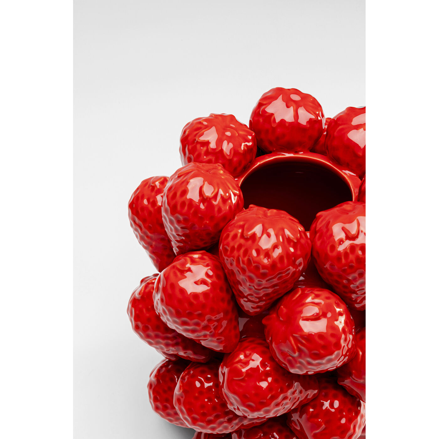Ваза Strawberries «Клубника» 24 см, Красный от KARE Design