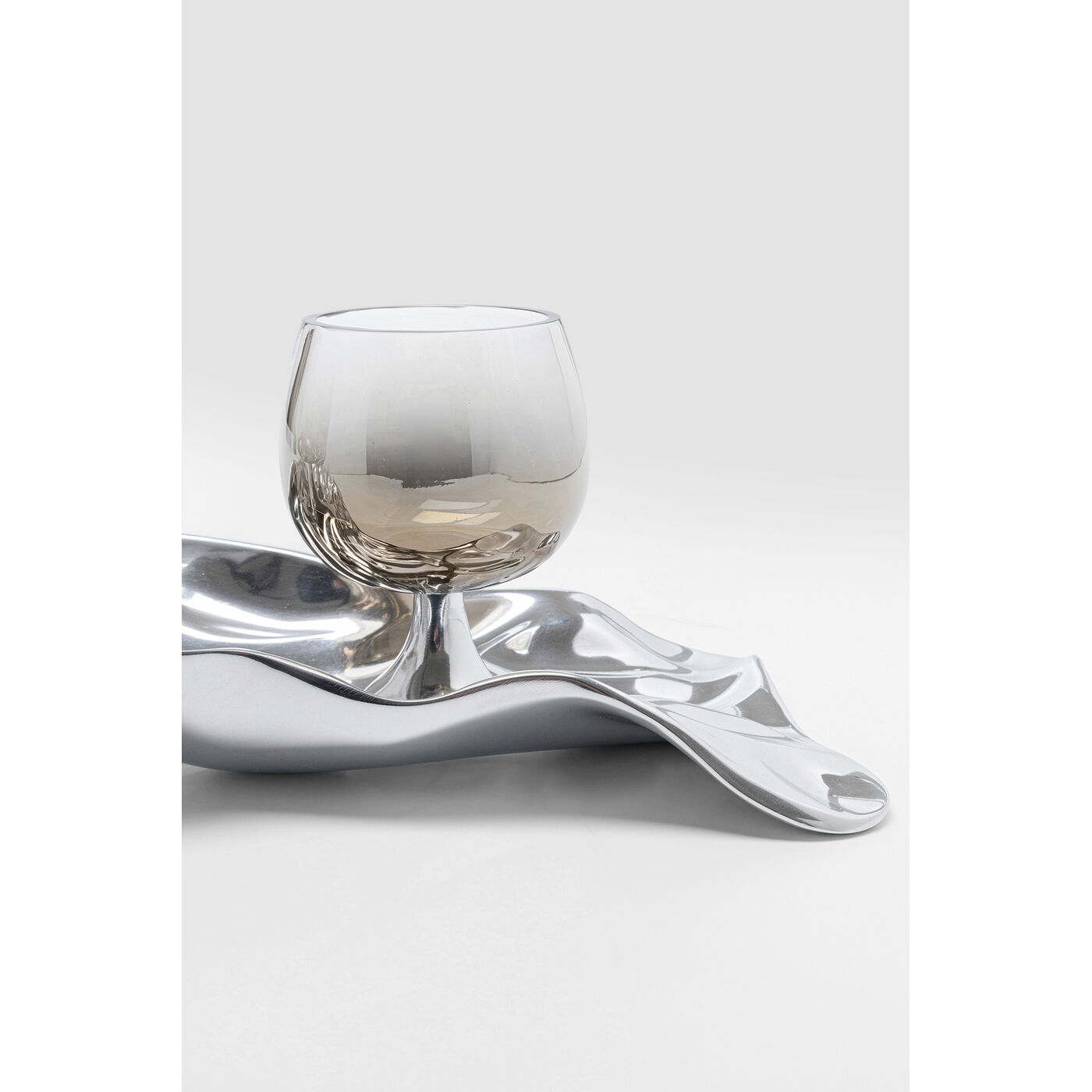 Подсвечник Holder 3 Jade Silver «Тройной нефрит серебряный» от KARE Design
