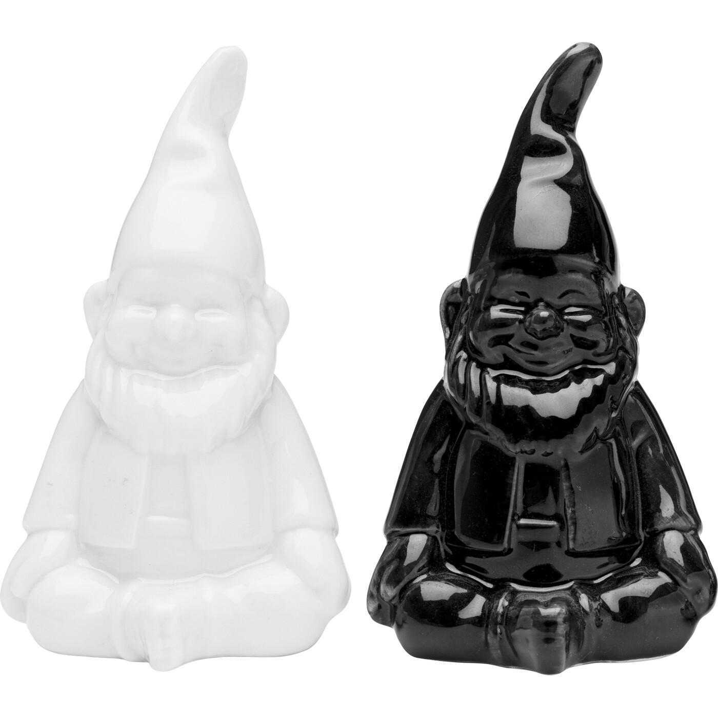 Набор для соли и перца Gnome «Гном» (набор из 2 шт.), Чёрно-белый от KARE Design
