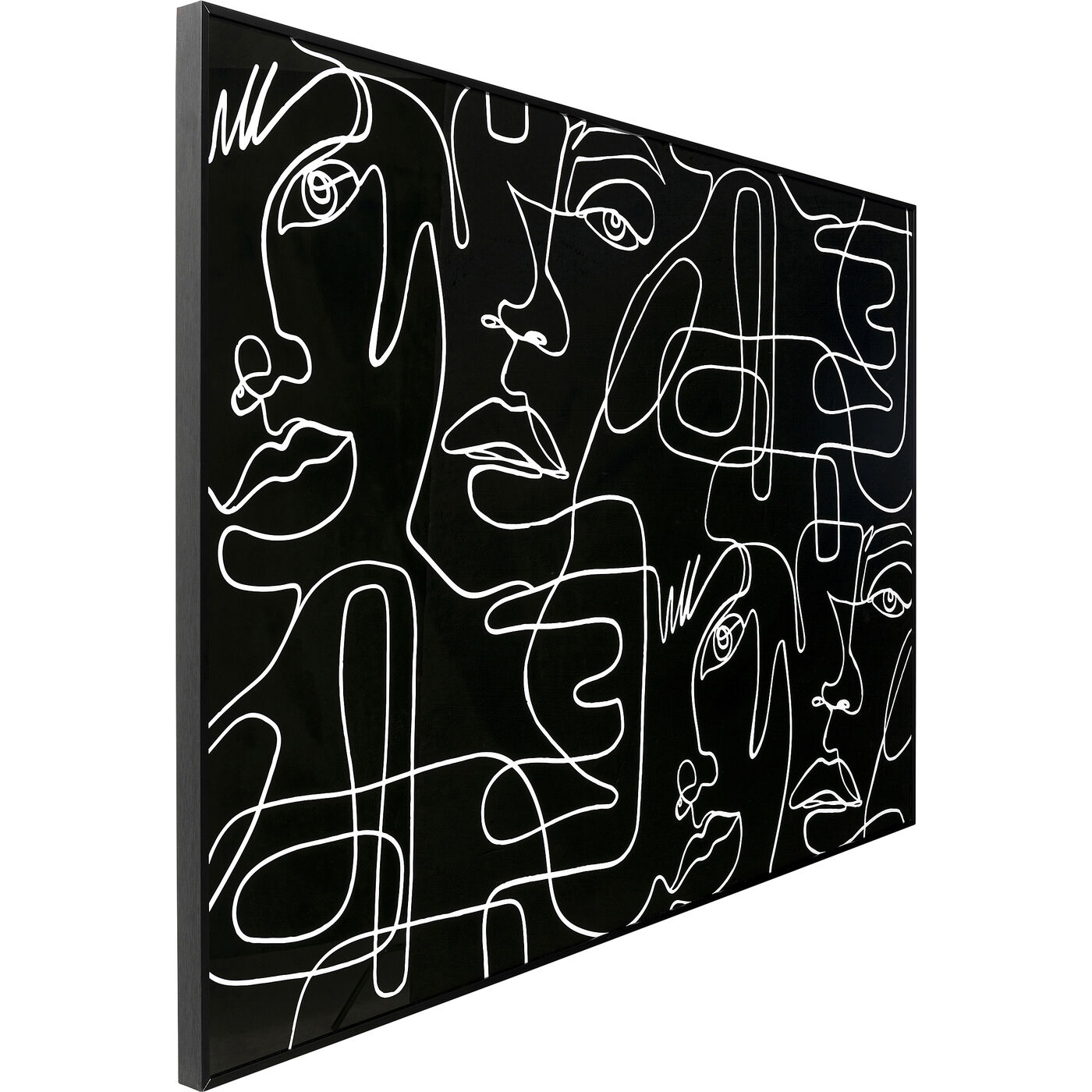 Картина в раме Faccia Arte Drawing «Лица» 150x100 см от KARE Design
