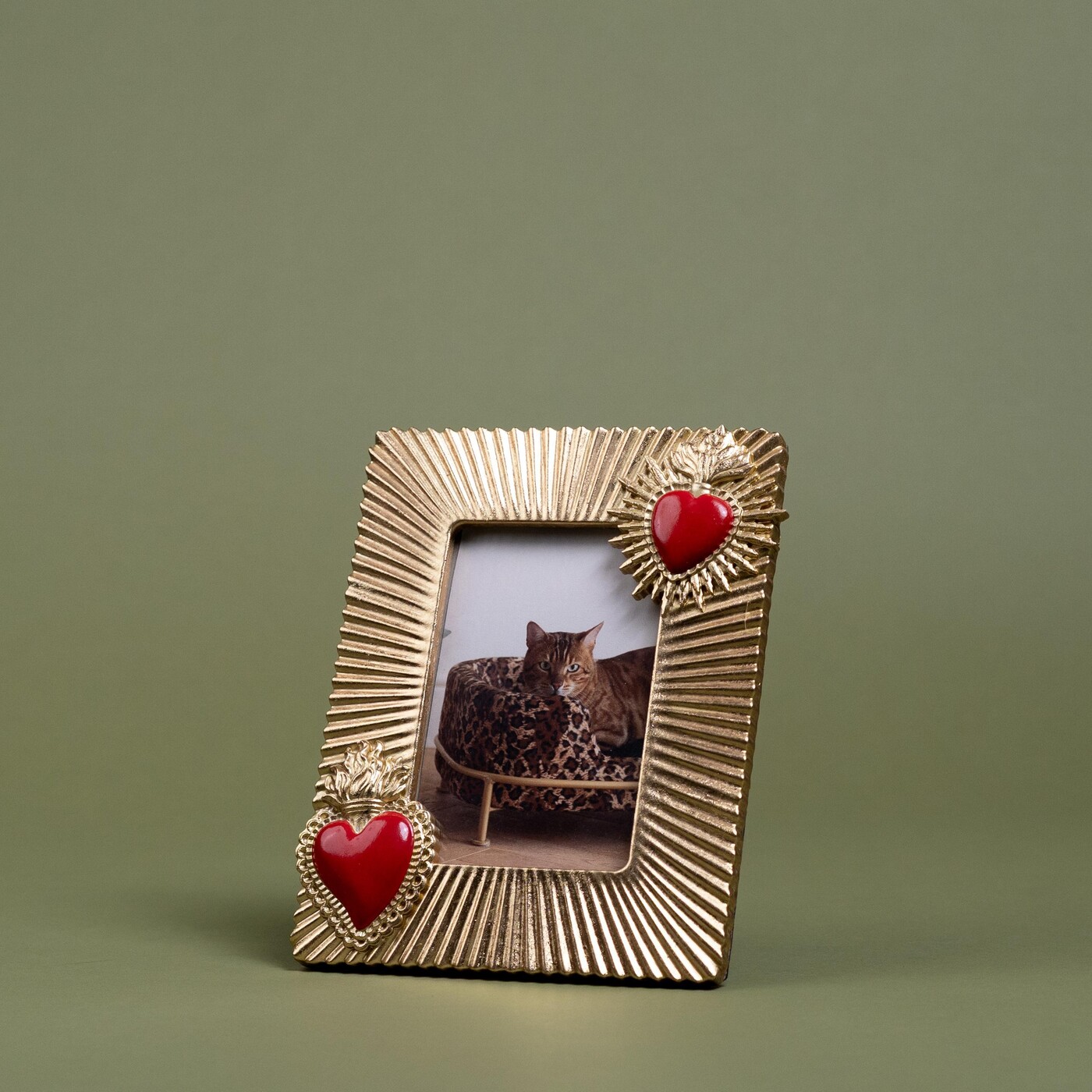 Фоторамка Flaming Heart Due «Пылающее сердце дуэт» 10x15 см от KARE Design