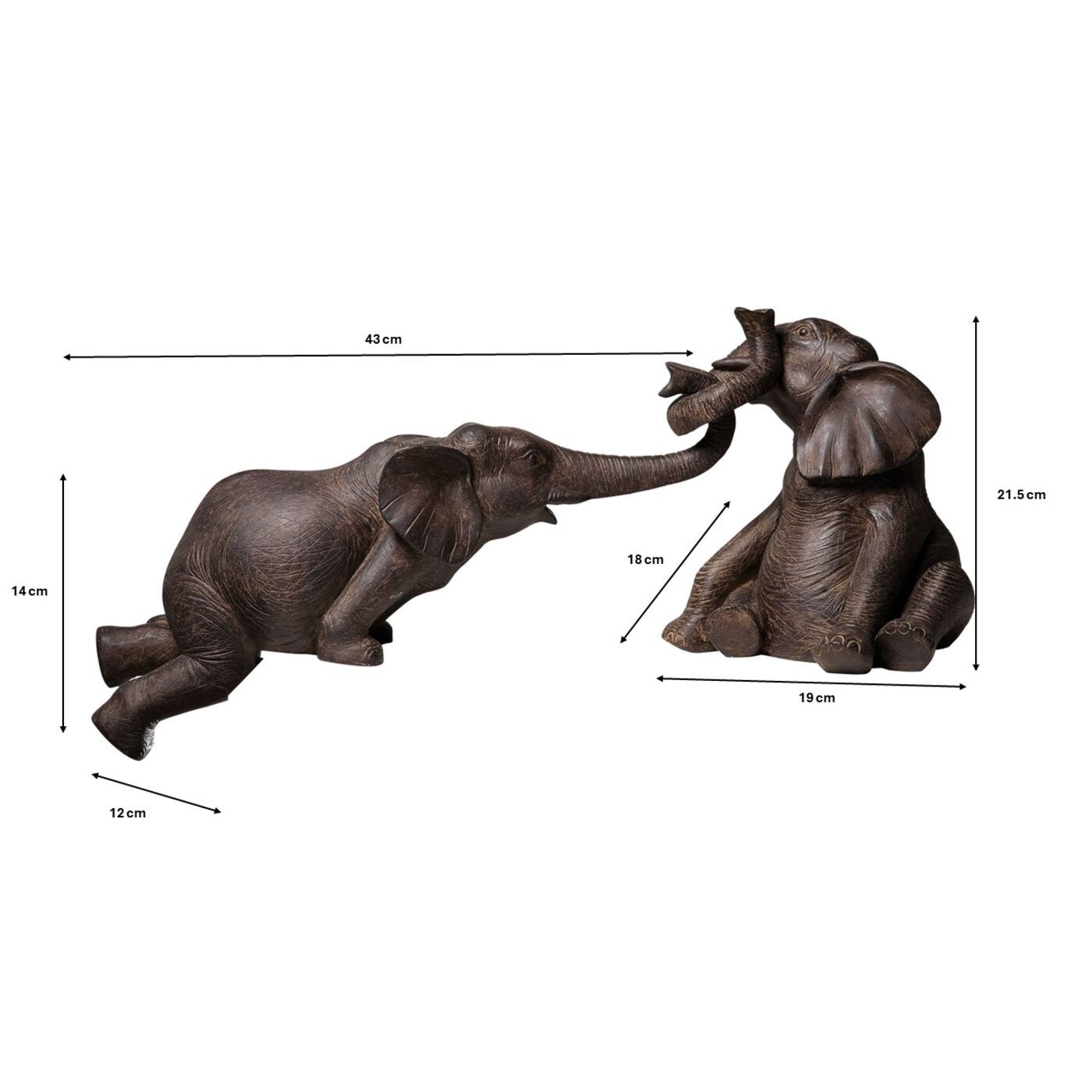 Фигура декоративная Elephant Zirkus «Цирковой слон» (2 шт) от KARE Design