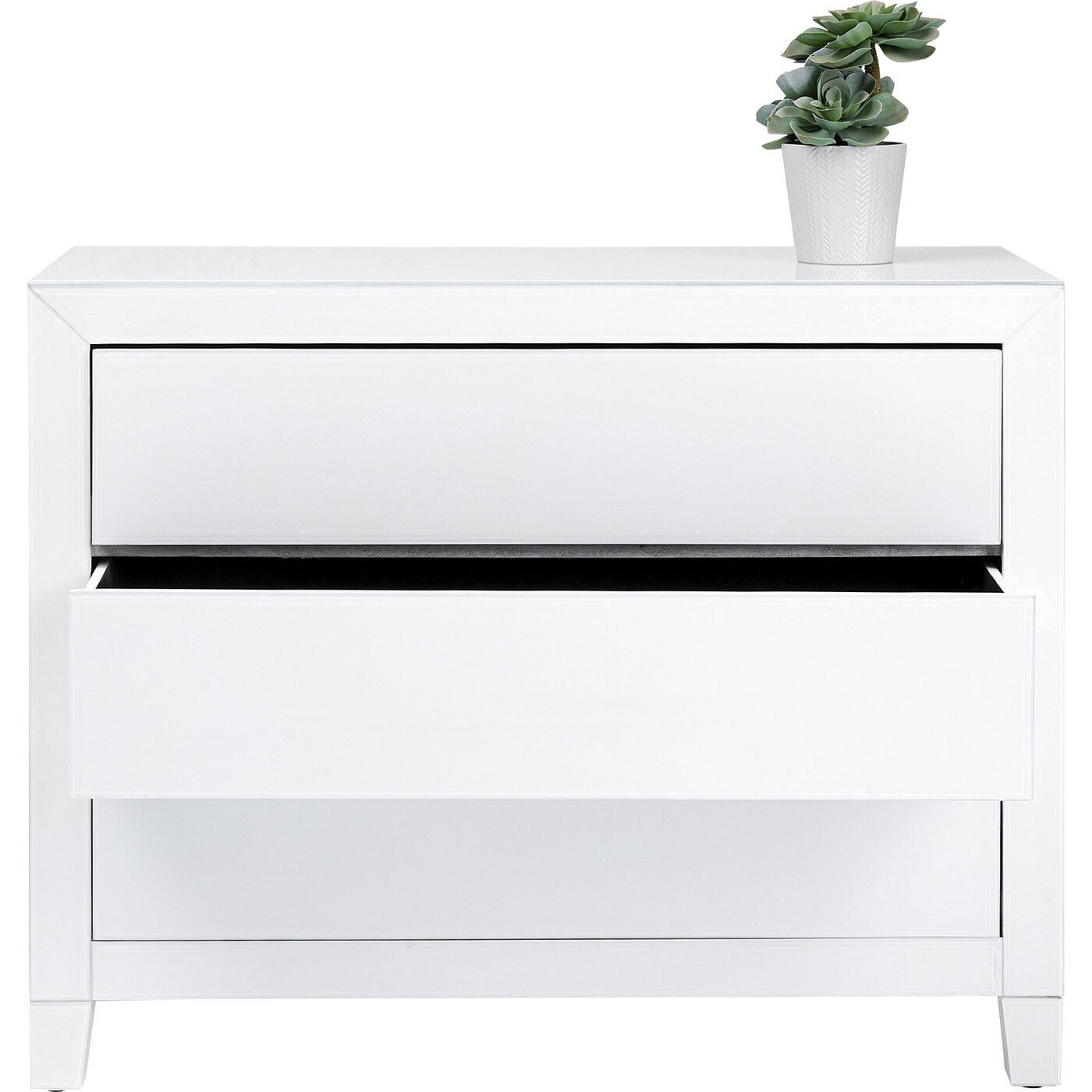 Комод Luxury Push 3 ящика White