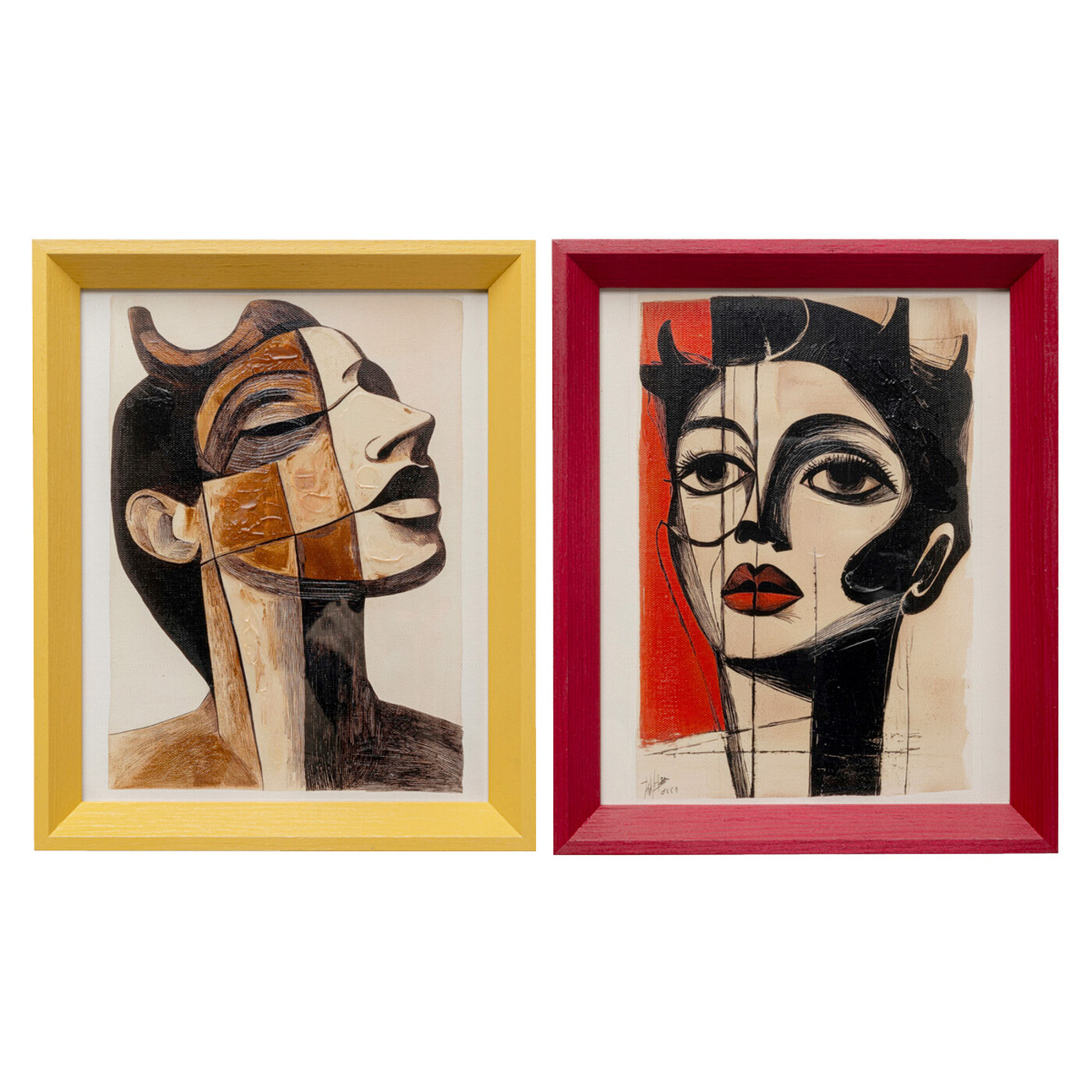 Картина в раме Portrait Modernism «Портреты» 22x27 см (2/Set) от KARE Design