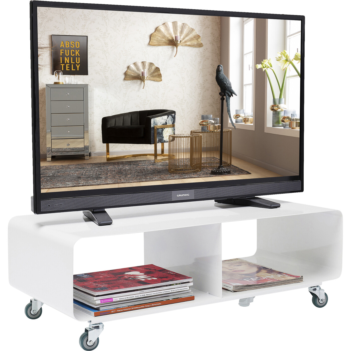 ТВ-тумба Lounge M White от KARE Design