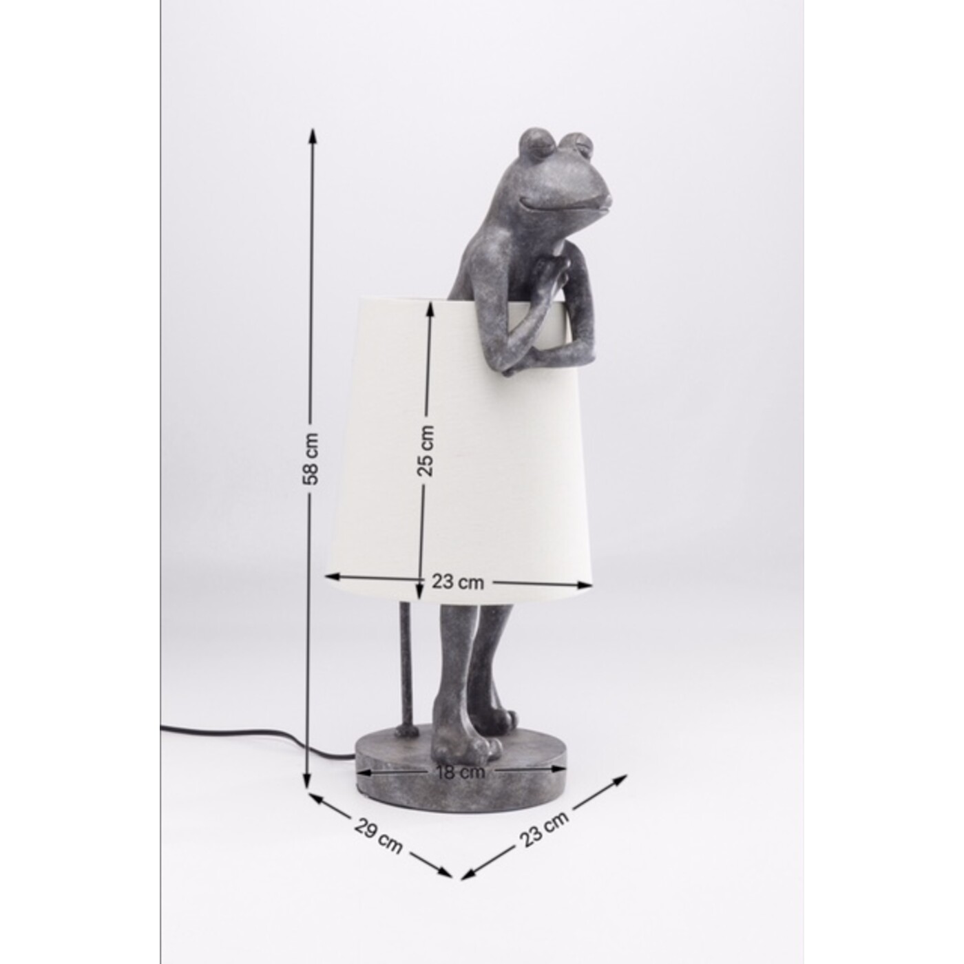 Светильник настольный "Лягушка" Animal Frog Grey от KARE Design