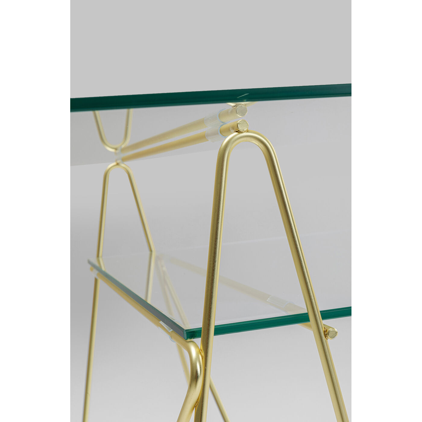Стол Polar Brass matt 31x49 см (2 шт) от KARE Design