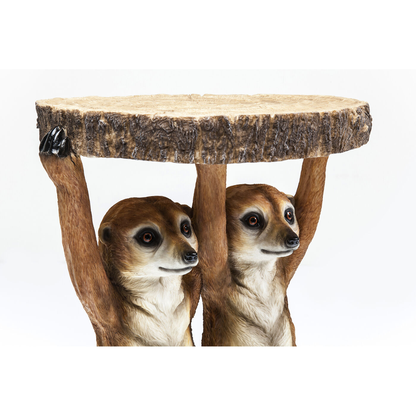 Стол приставной Animal Meerkat Sisters "Сурикаты" Ø33 см от KARE Design