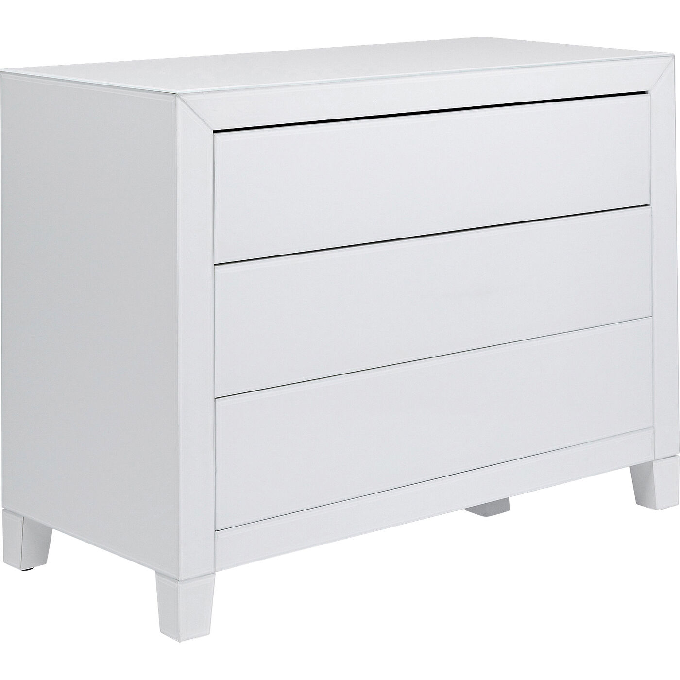 Комод Luxury Push 3 ящика White