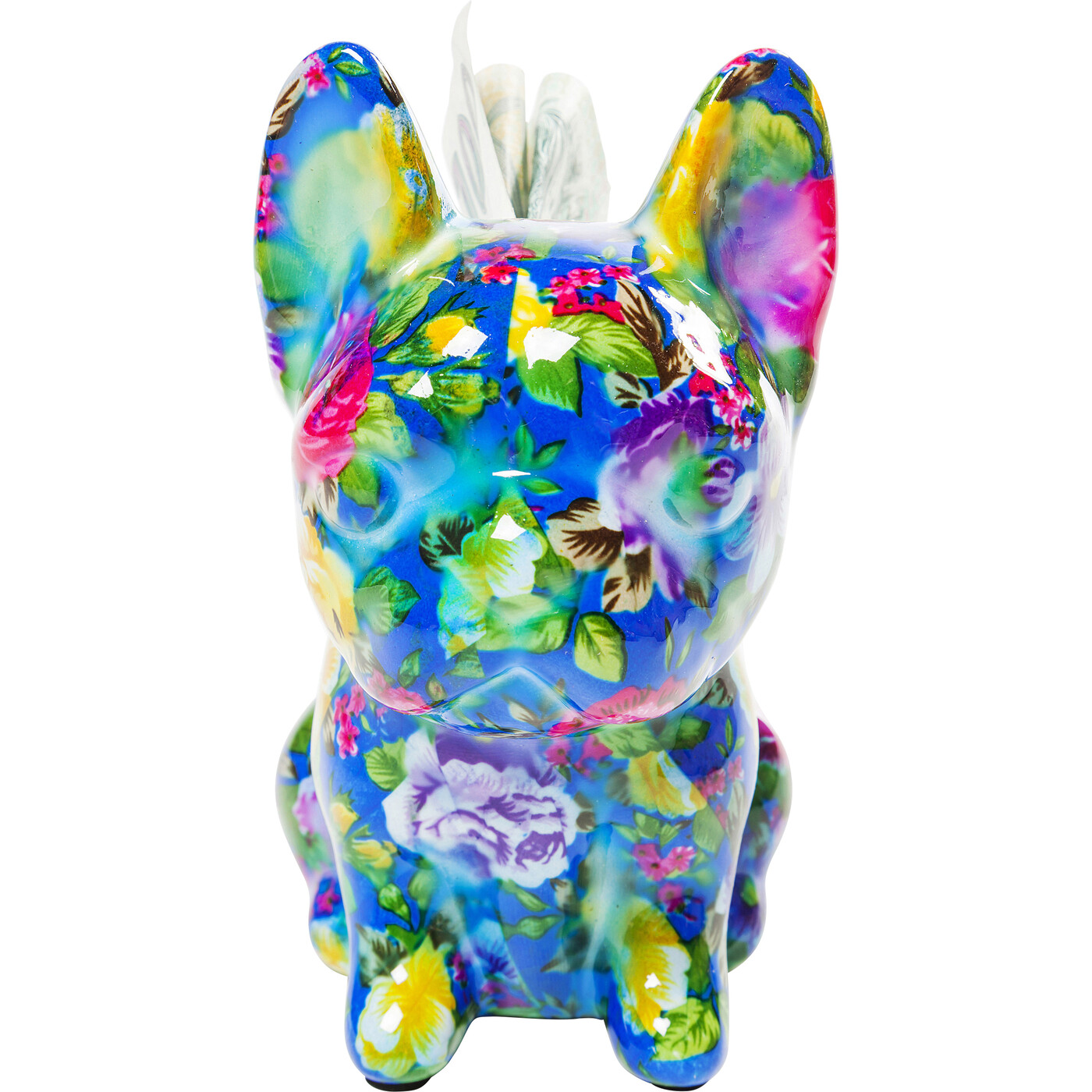 Копилка Dog Fiore «Пёс с цветком» 12 см от KARE Design