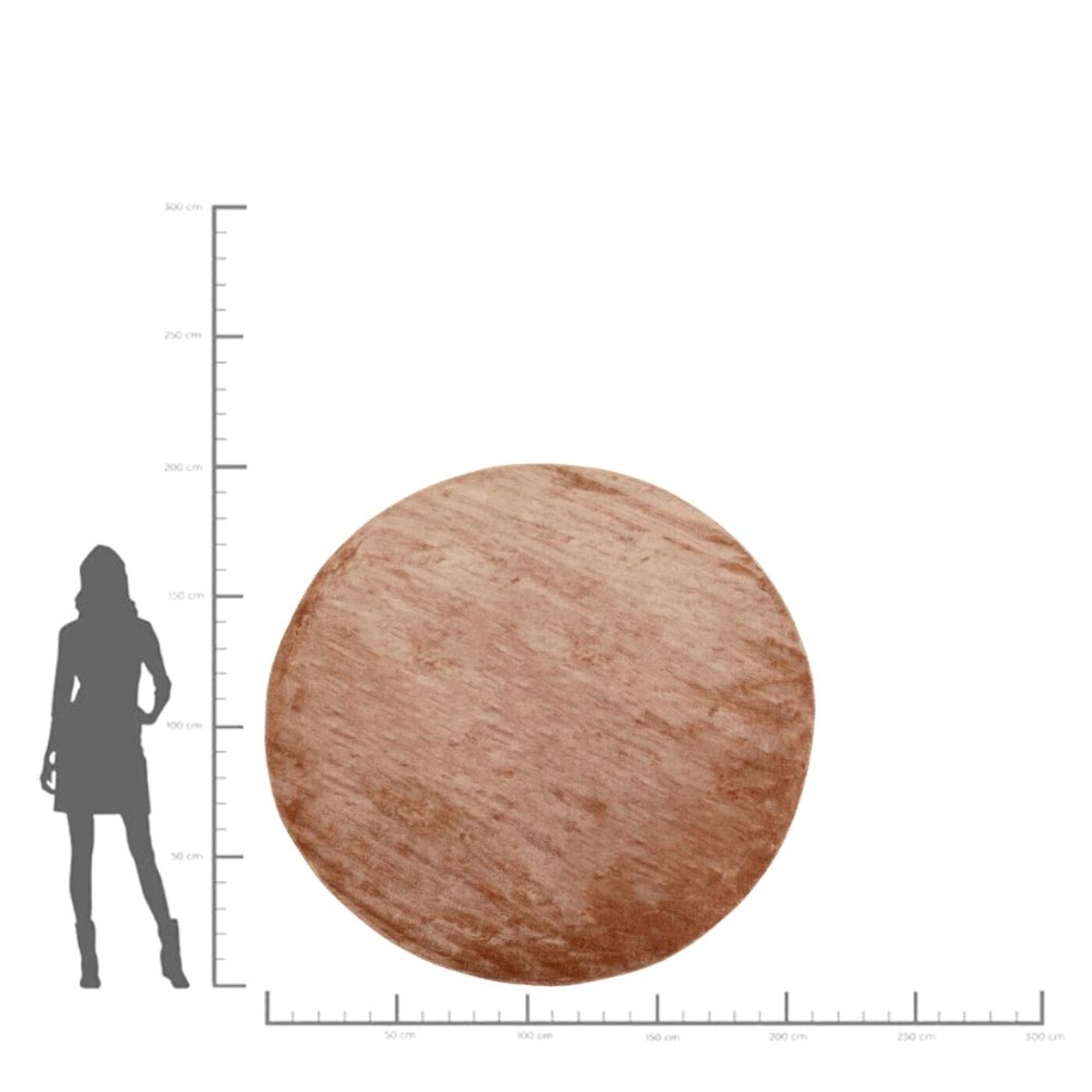 Ковер Cosy Brown Ø200cm от KARE Design