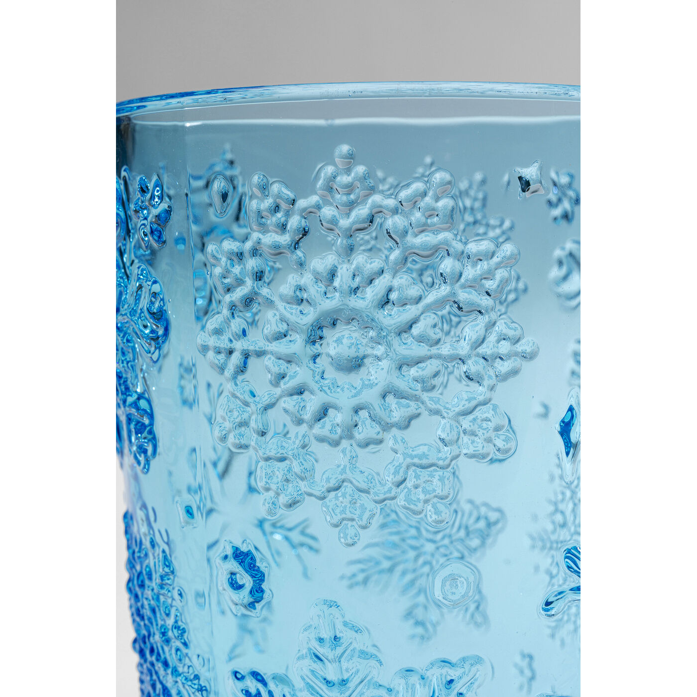 Стакан Ice Flowers «Ледяные цветы», Синий от KARE Design