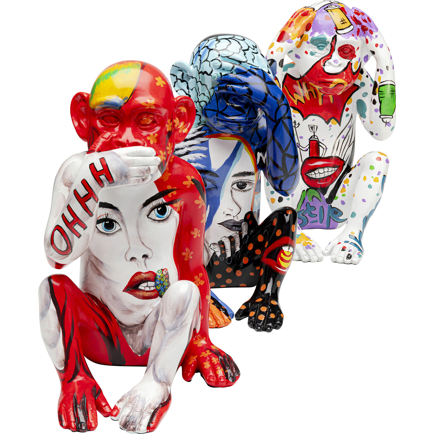 Фигура декоративная Graffiti Monkey «Обезьяна-граффити» 40 см от KARE Design