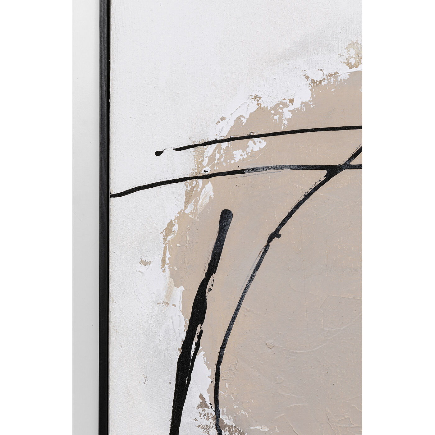 Картина в раме Dust Grey «Абстракция» 100x100 см, Серый от KARE Design