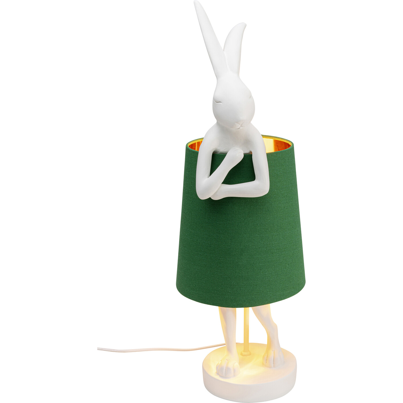 Светильник настольный Animal Rabbit White/Green 68 см от KARE Design