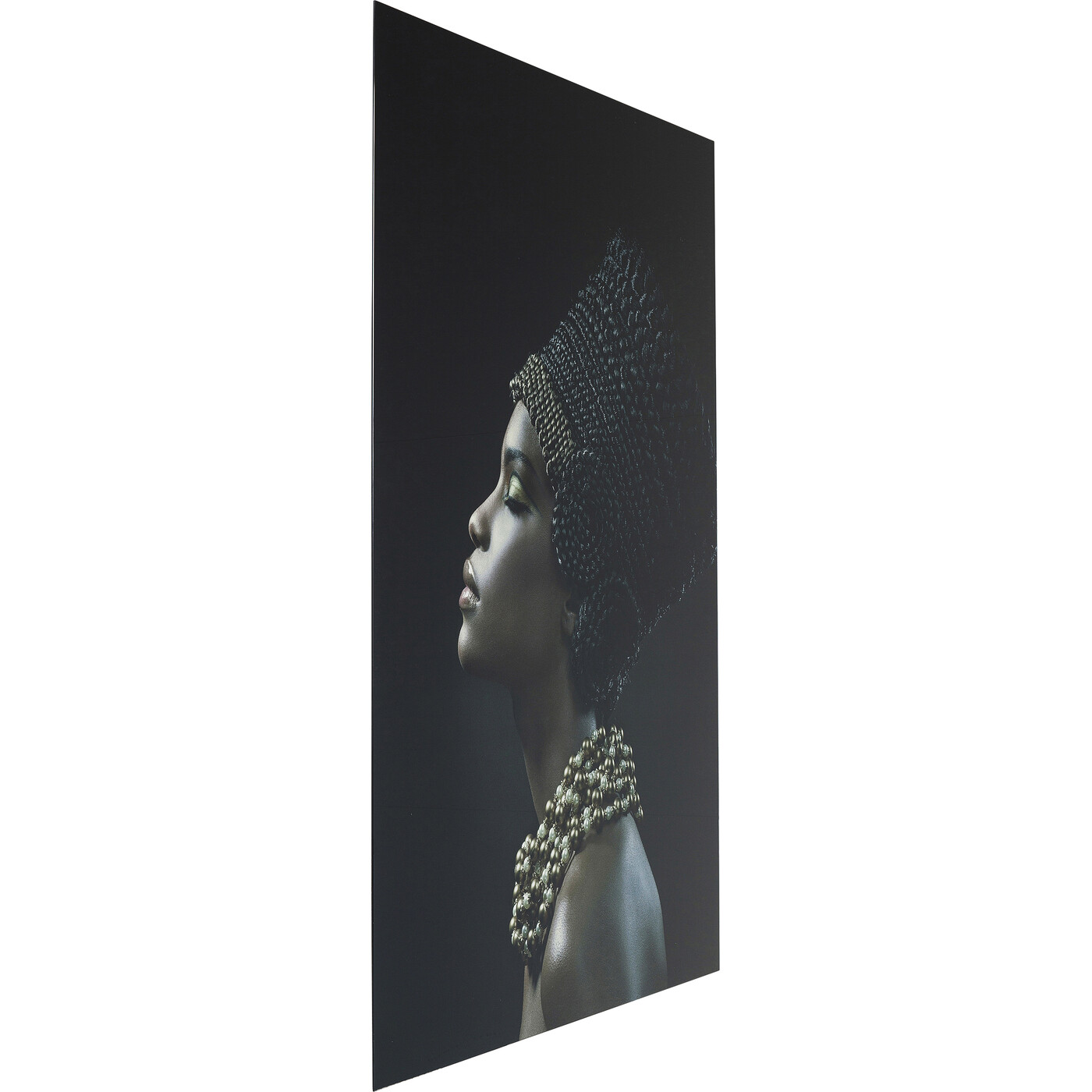 Картина стеклянная Royal Headdress Profile «Женский профиль» 100x150 см от KARE Design