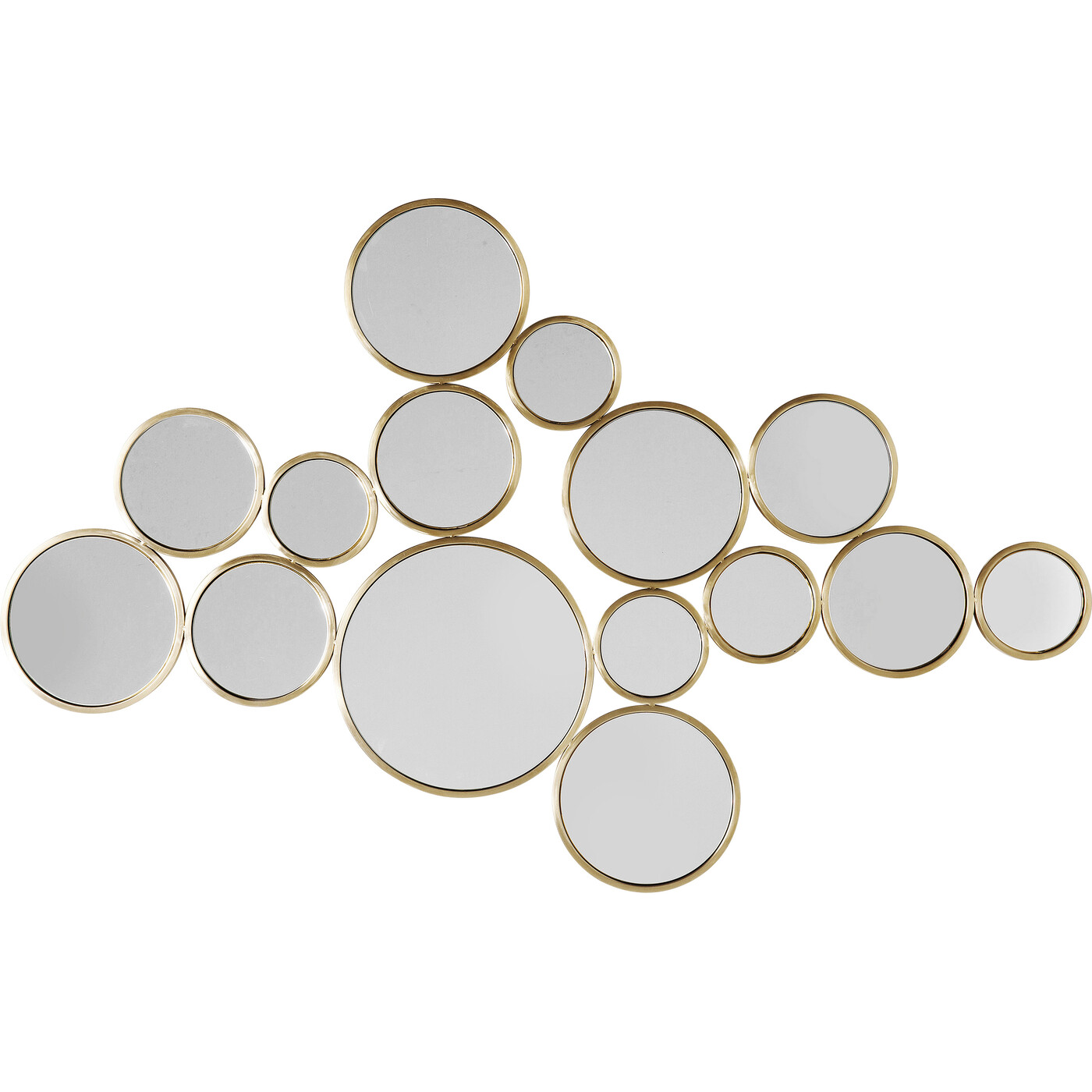 Зеркало Bubbles Brass 93x138 см от KARE Design