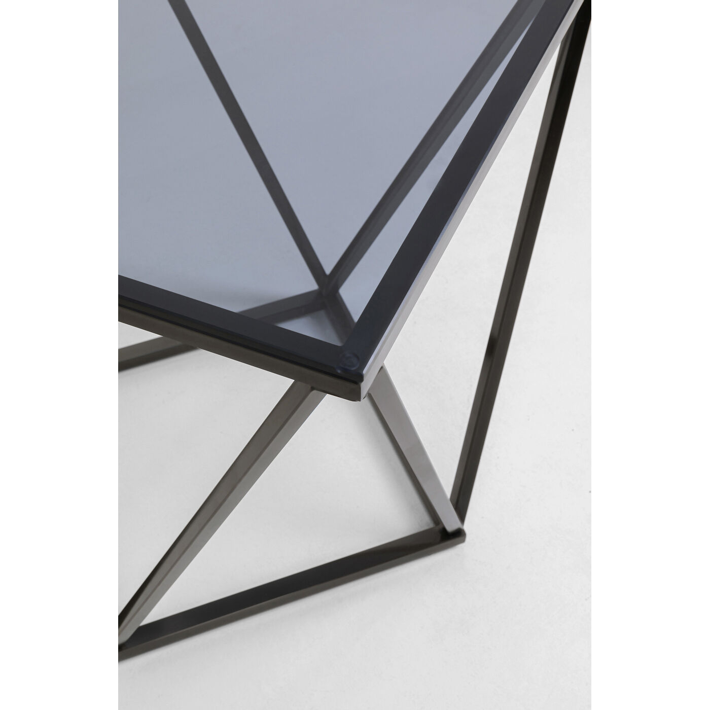 Приставной стол Cristallo Graphite 50x50cm от KARE Design