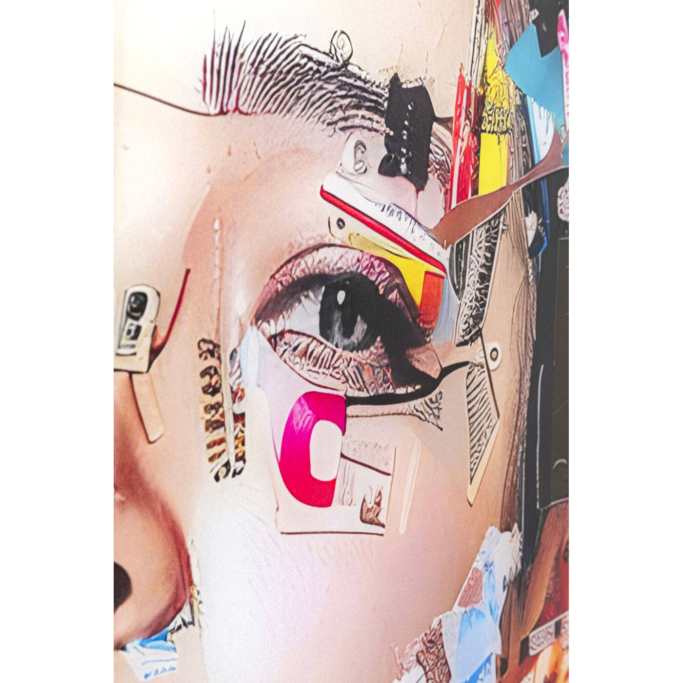 Картина стеклянная Artsy Portrait Side «Портрет в профиль» 80x120 см от KARE Design