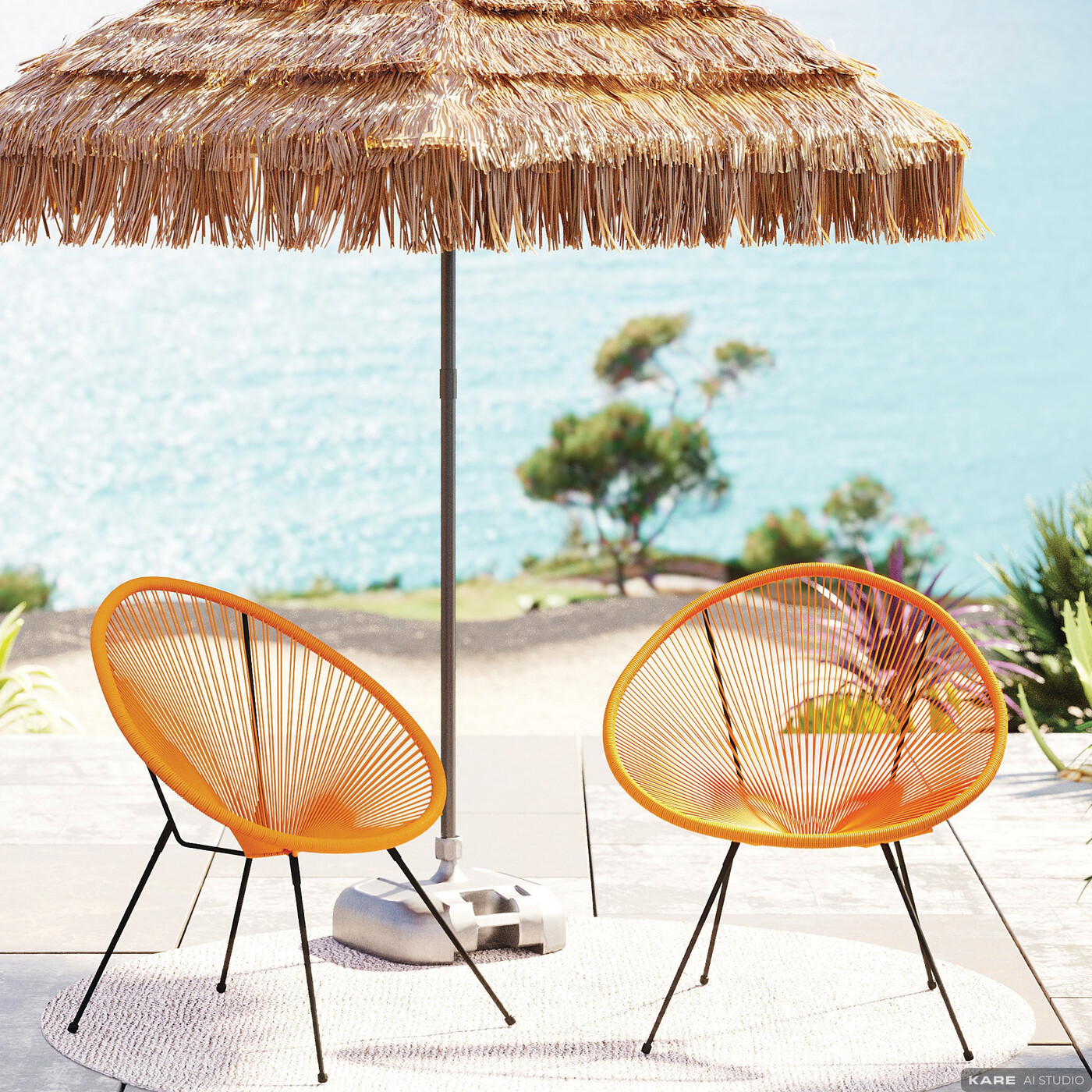 Кресло Acapulco Orange от KARE Design