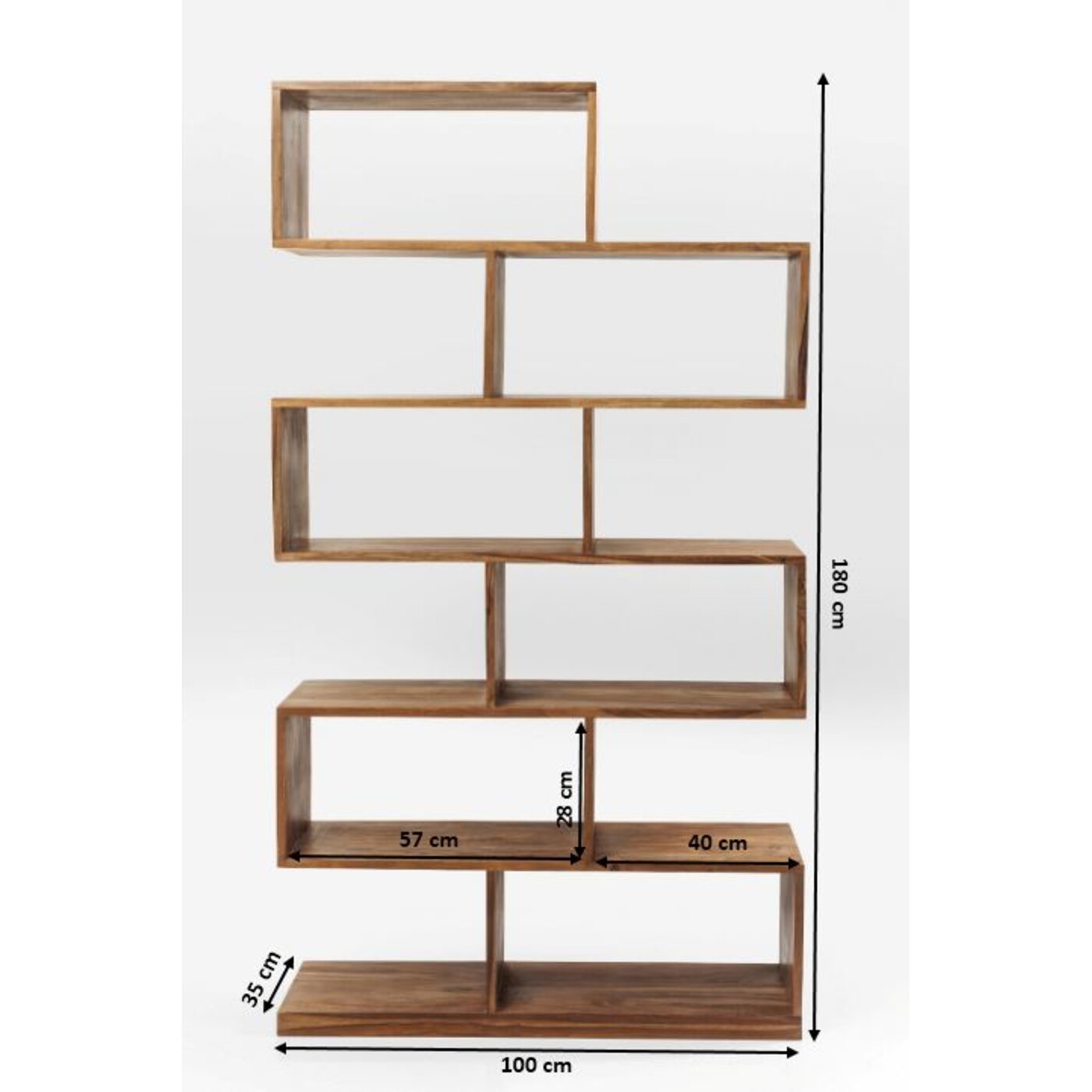Стеллаж Authentico Zick Zack 180x100 см от KARE Design