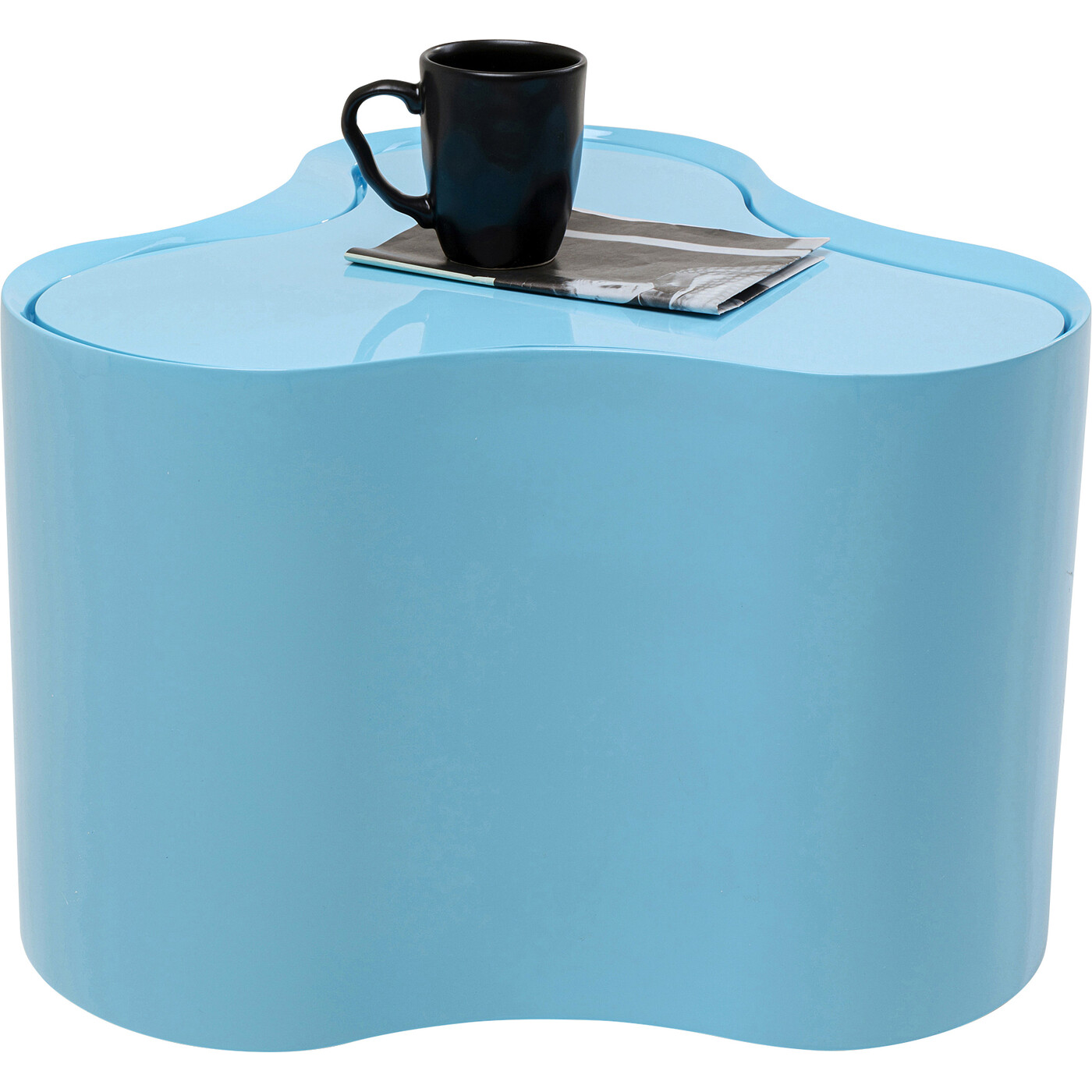 Стол приставной KARE x Karim Rashid Lotus Light Blue 35 см от KARE Design
