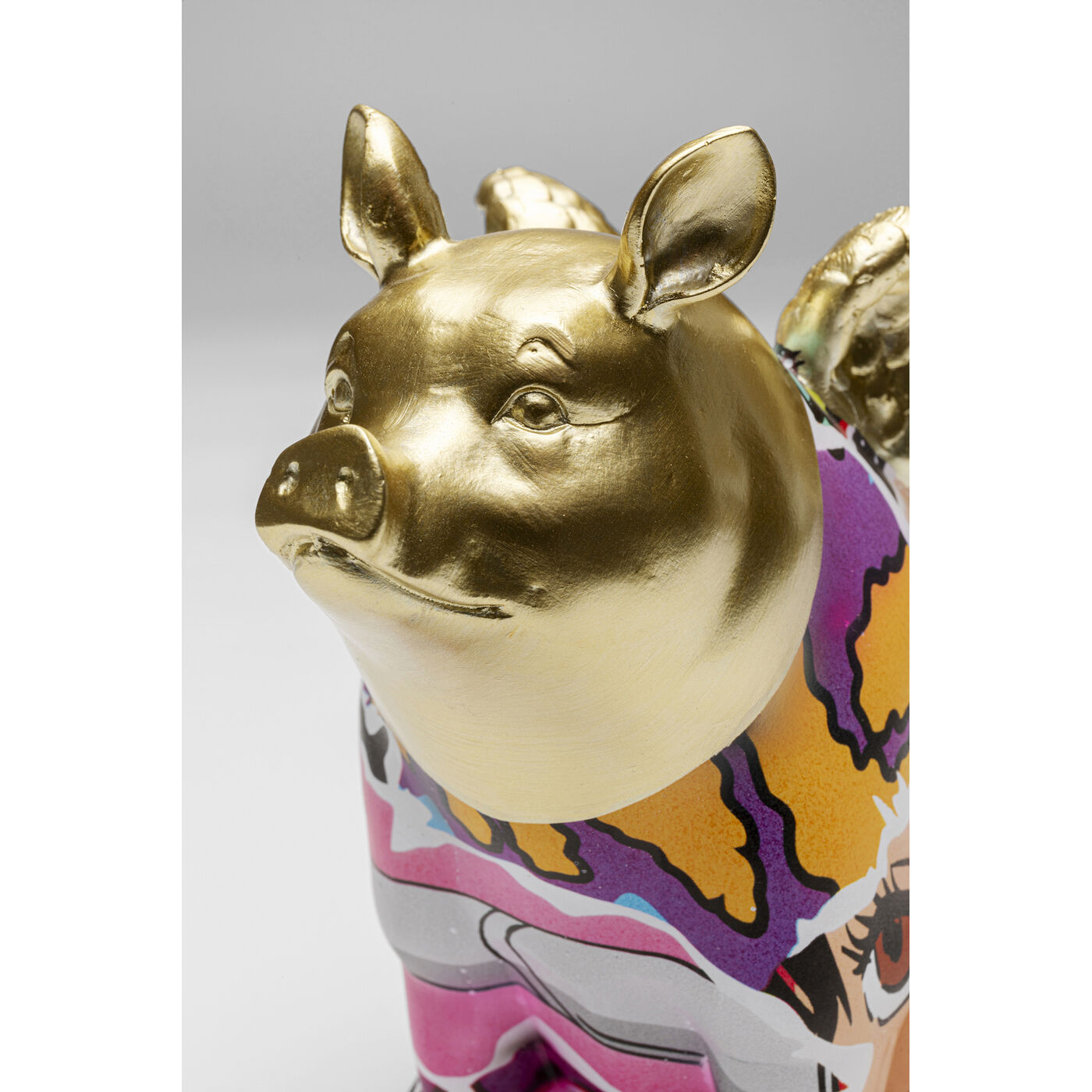 Фигура декоративная Graffiti Flying Pig «Летящая свинья-граффити» 16 см от KARE Design