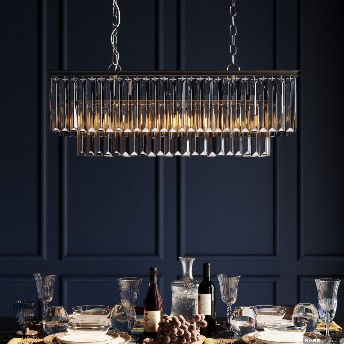 Светильник подвесной Smoky Lounge Rectangular от KARE Design