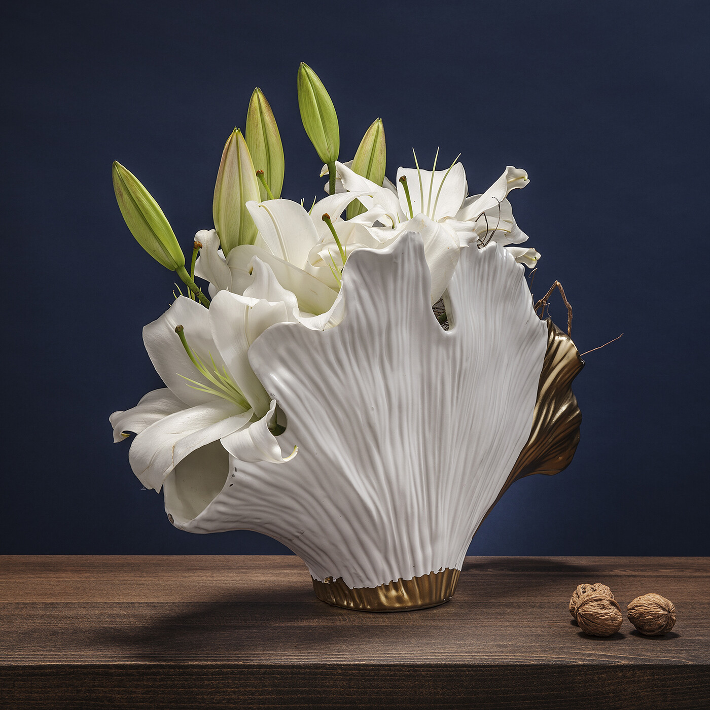 Ваза Ginkgo Elegance «Элегантность гинкго» 45 см от KARE Design