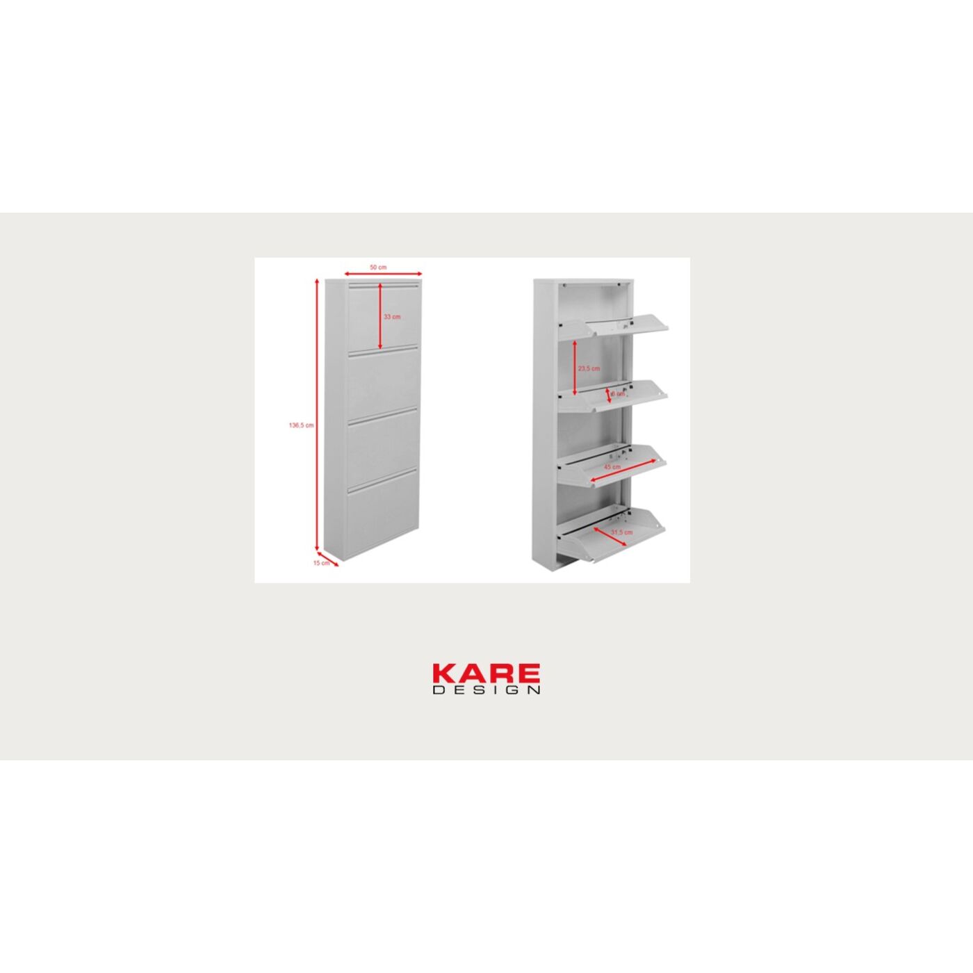 Обувница Caruso 4 Cream (MO) от KARE Design