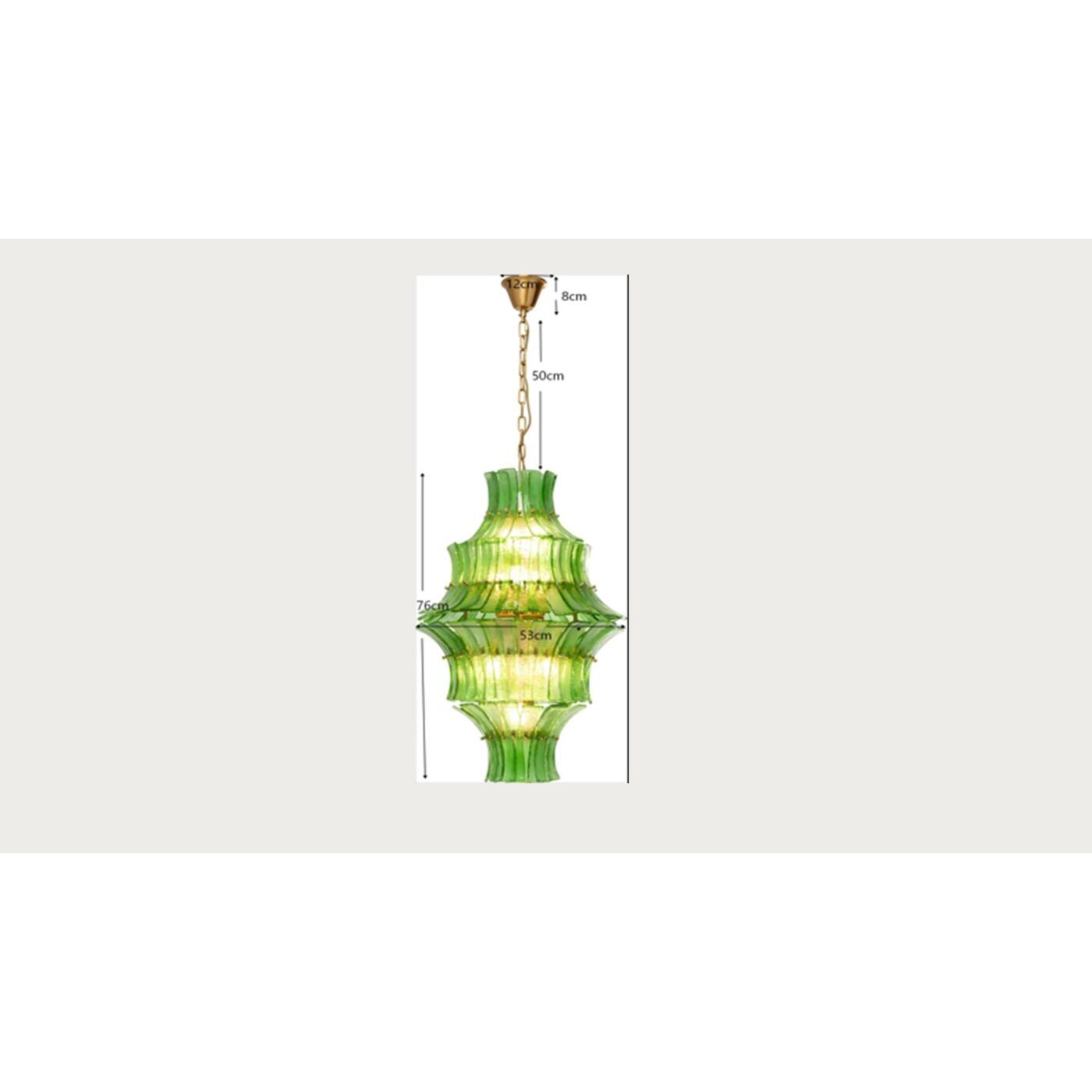 Светильник подвесной Venezia Double Green Ø53cm от KARE Design