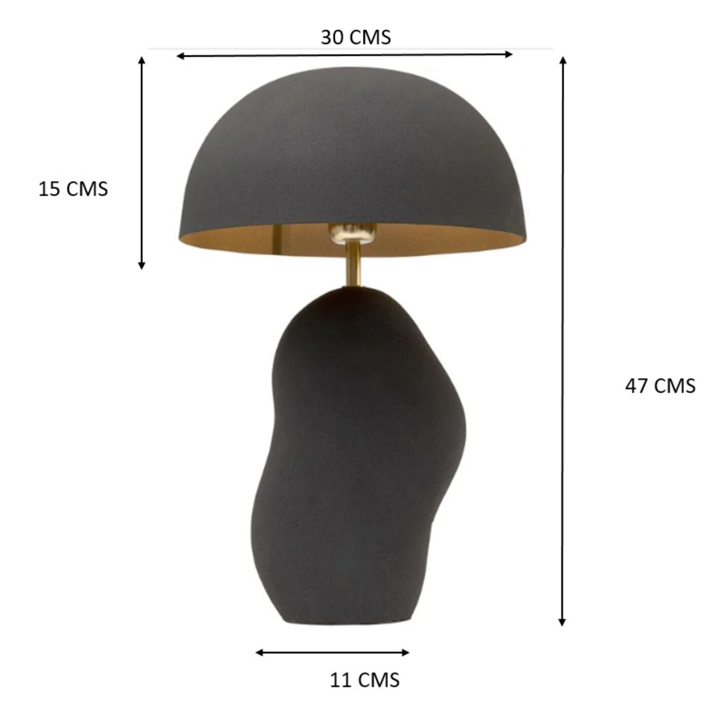 Светильник настольный Nube Black 48 cm от KARE Design
