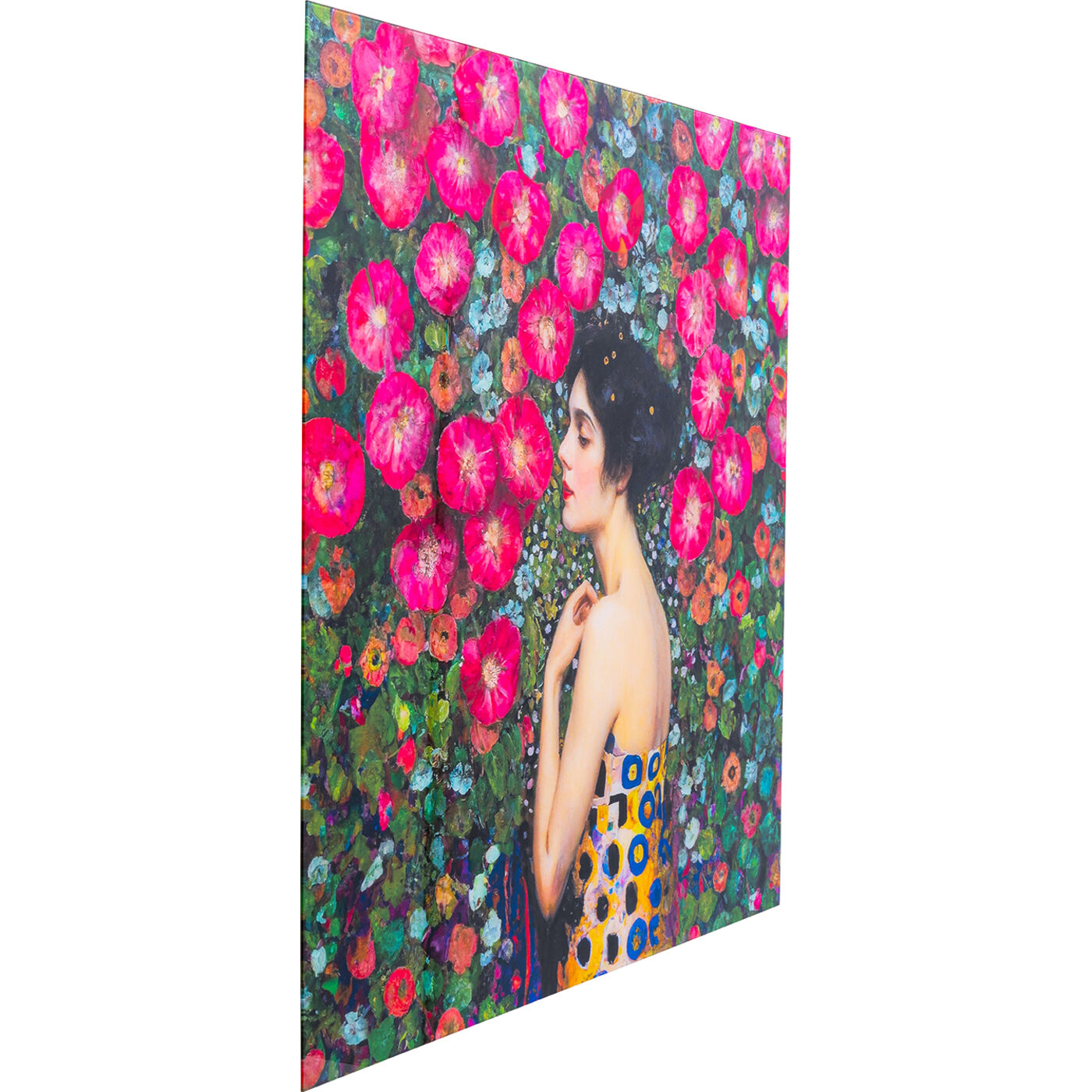 Картина стеклянная Art Nouveau Fleur 120x120cm от KARE Design
